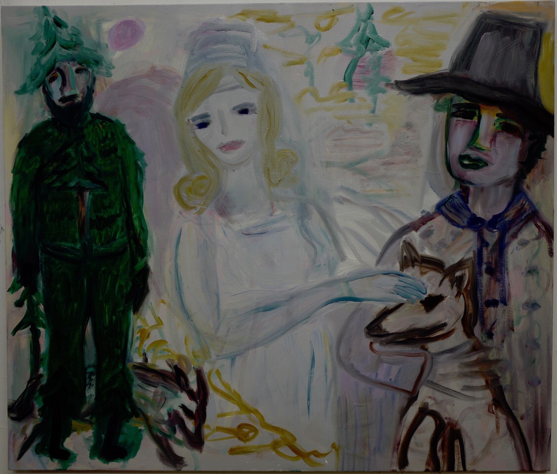 Hinterland. Oil and acrylic on canvas. 87 x 102 cm. 2018.