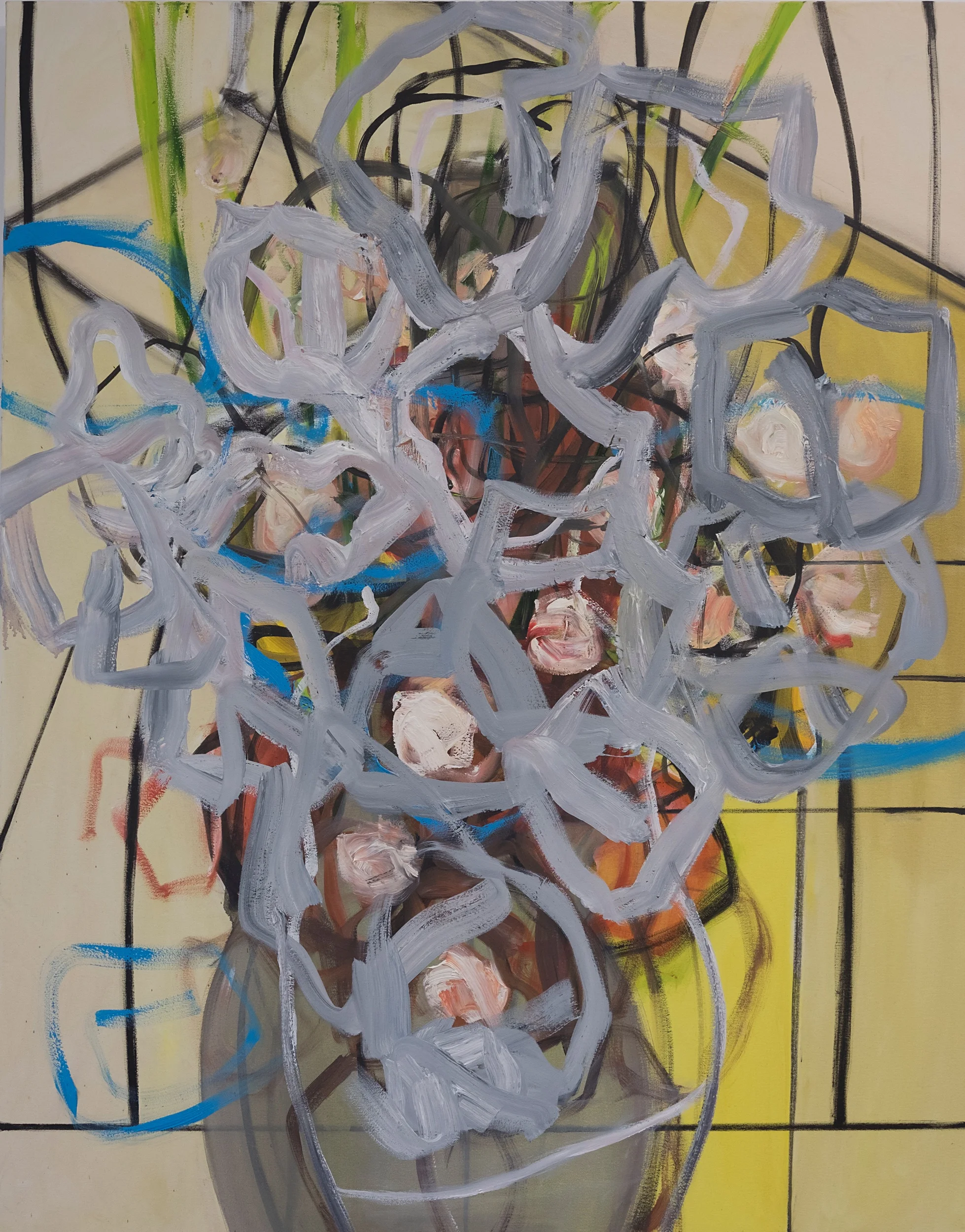 Silver Streak, 2018. Oil on canvas, 100 x 80 cm.