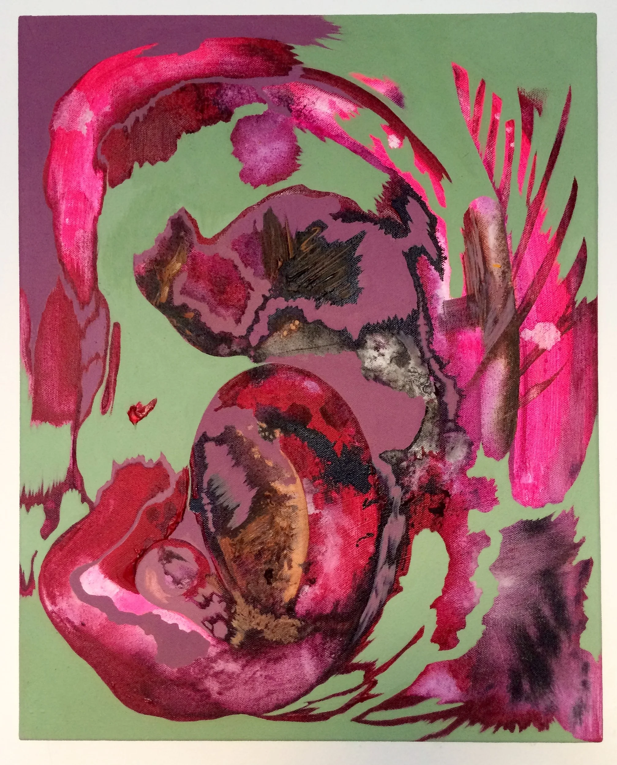 5. Cathartic roll, 2018, acrylic on canvas, 50cm x 40cm.jpeg