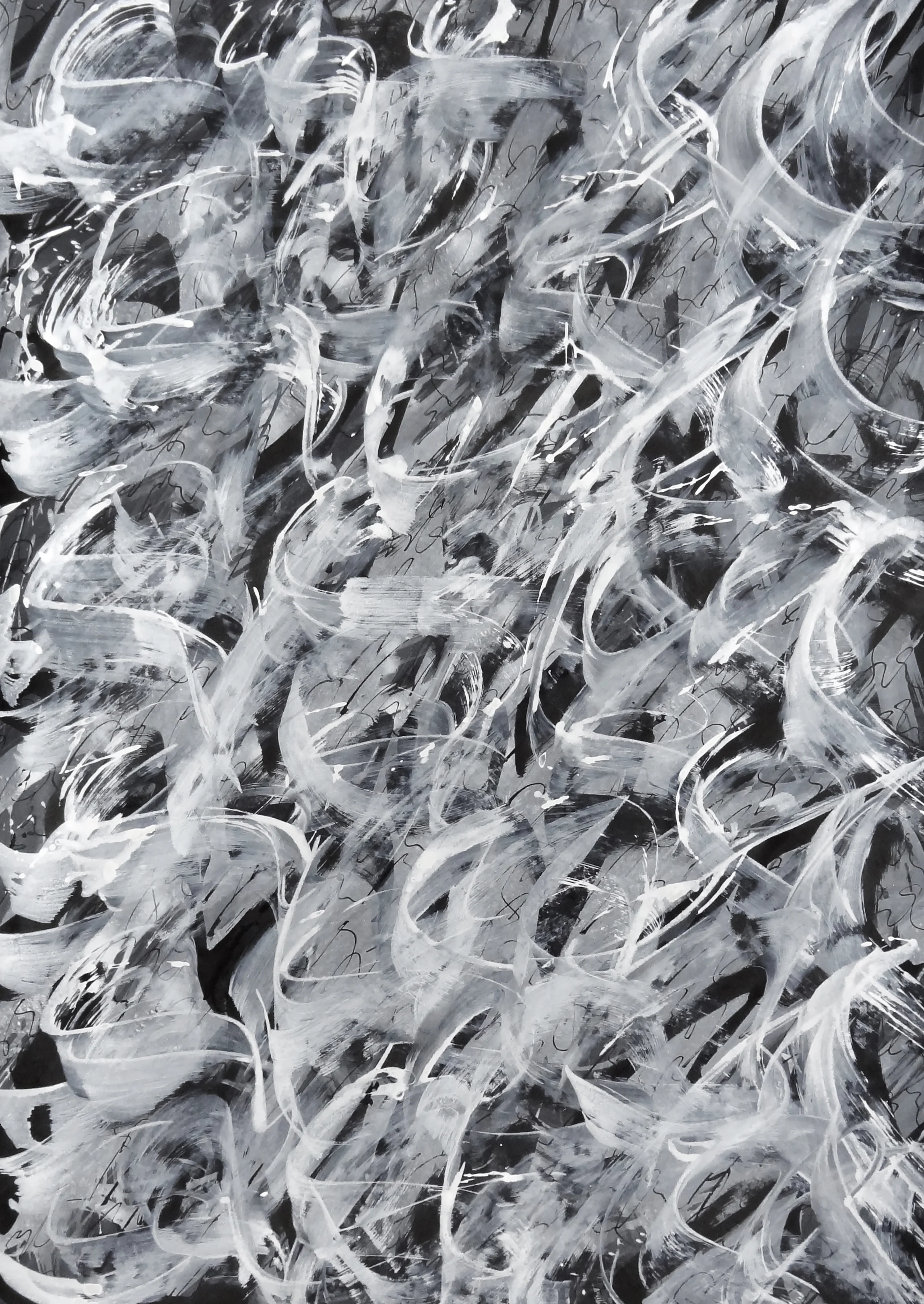 Untitled, 2018 calligraphy ink on paper 87 x 62 cm (41-18)
