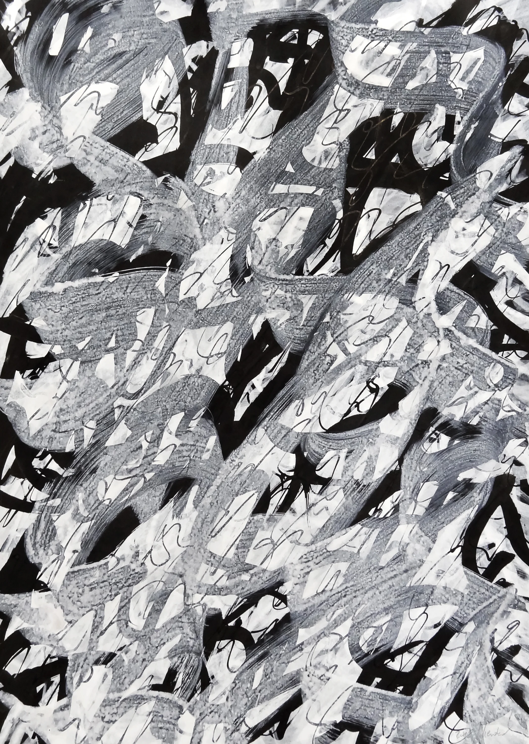 Untitled, 2018 calligraphy ink on paper 42,0 x 29,7 cm (40-18)