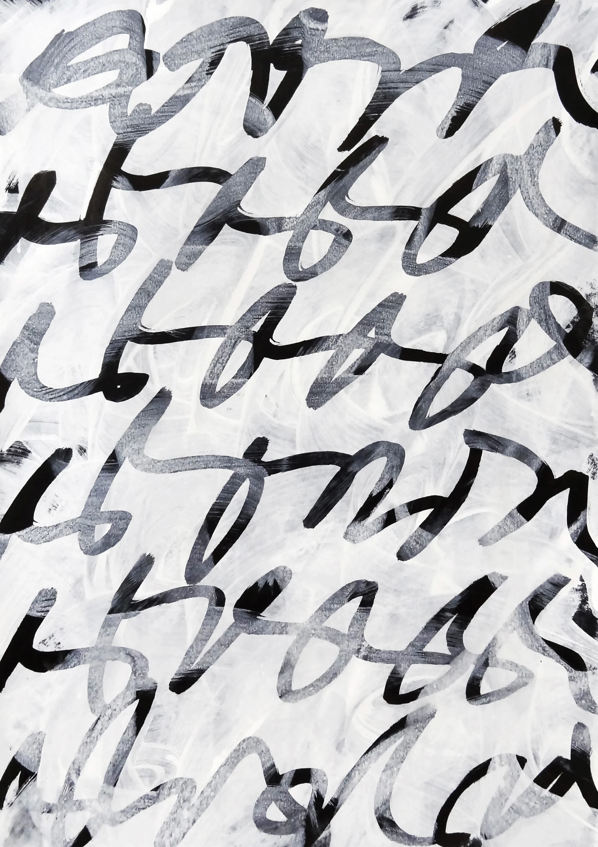 Untitled, 2018 calligraphy ink on paper 42,0 x 29,7 cm (39-18)