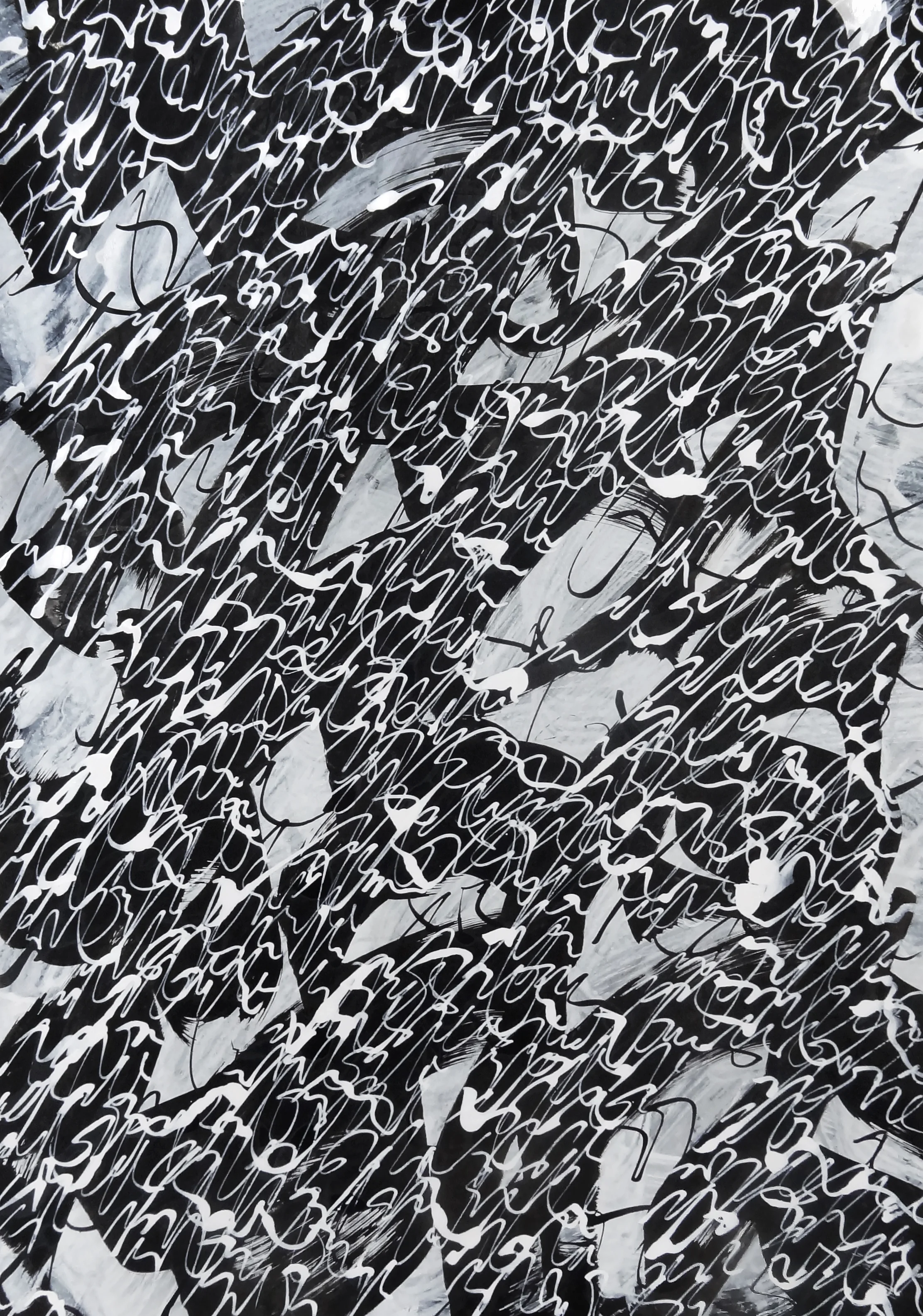 Untitled, 2018 calligraphy ink on paper 42,0 x 29,7 cm (14-18)