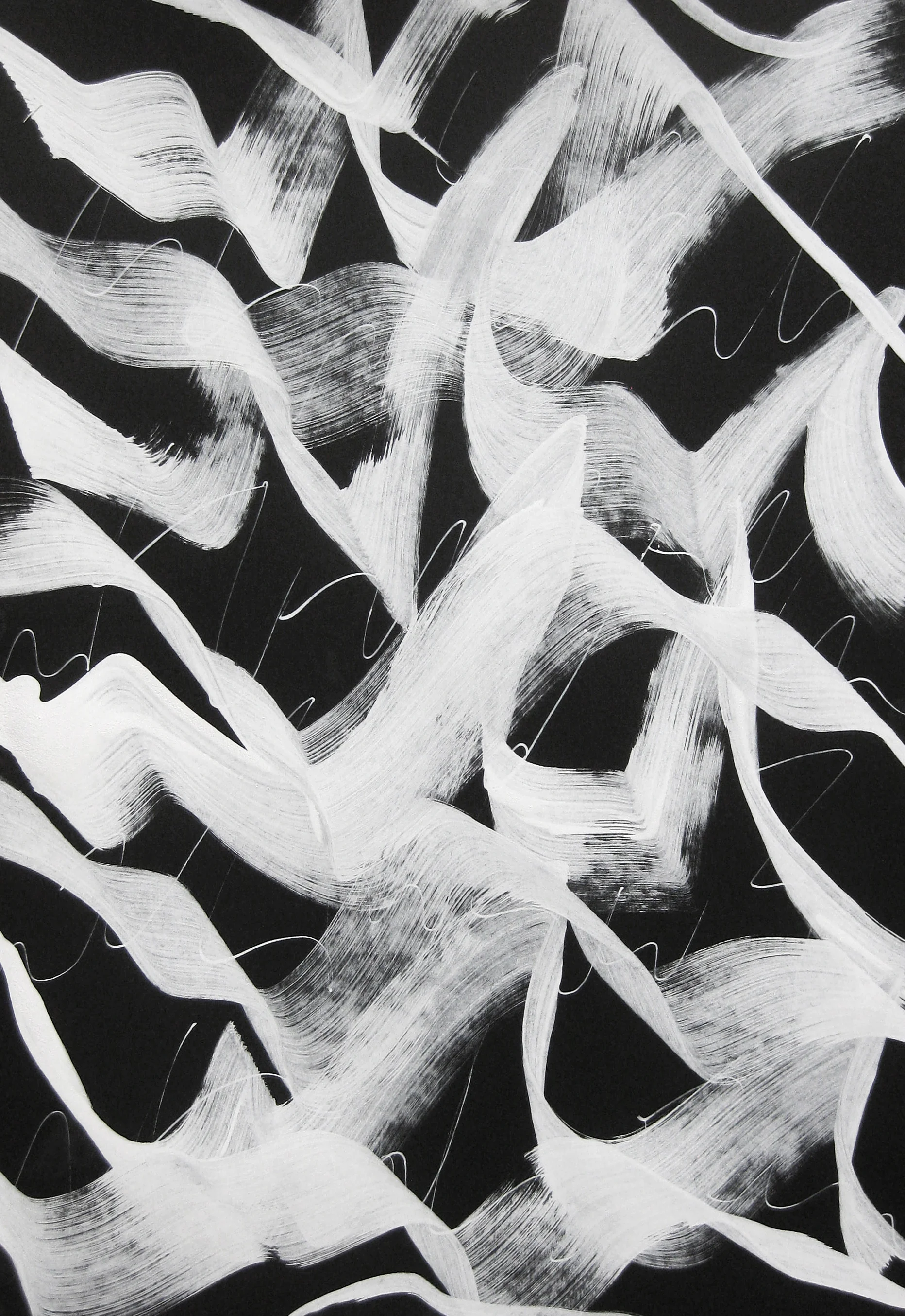 Untitled, 2018 calligraphy ink and acrylic on paper 42,0 x 29,7 cm (2-18)