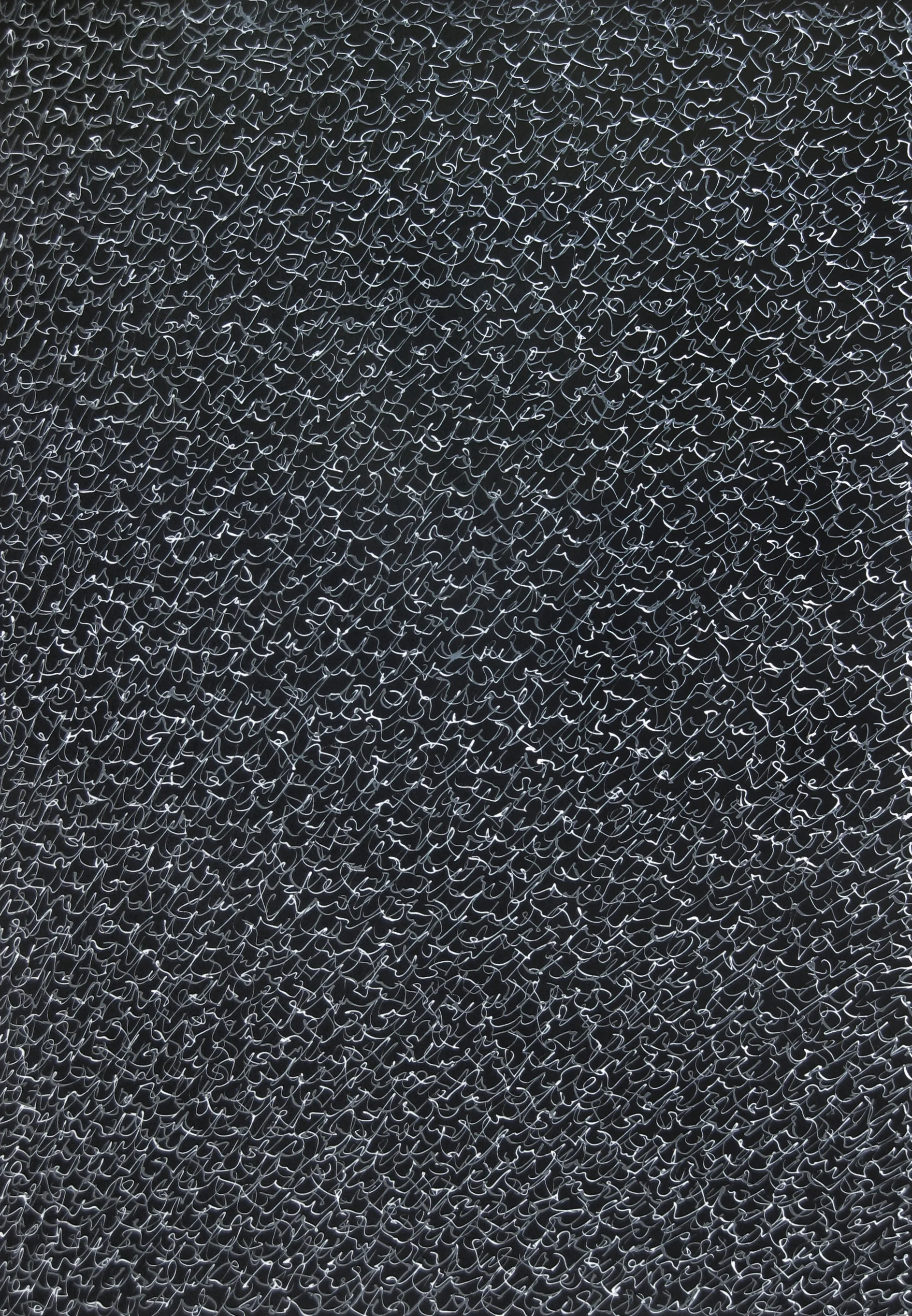 Untitled, 2017 calligraphy ink on paper 100 x 70 cm (10-17)