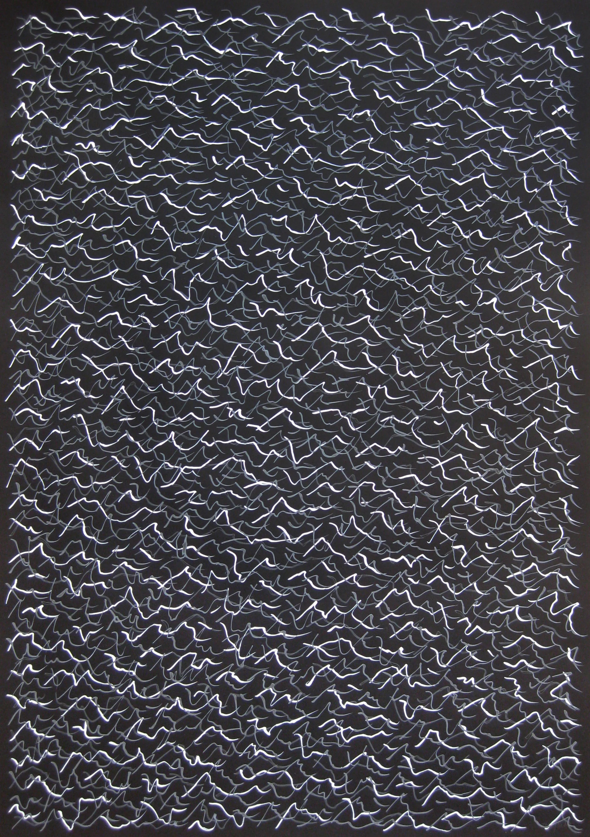 Untitled, 2017 calligraphy ink on paper 100 x 70 cm (3-17)