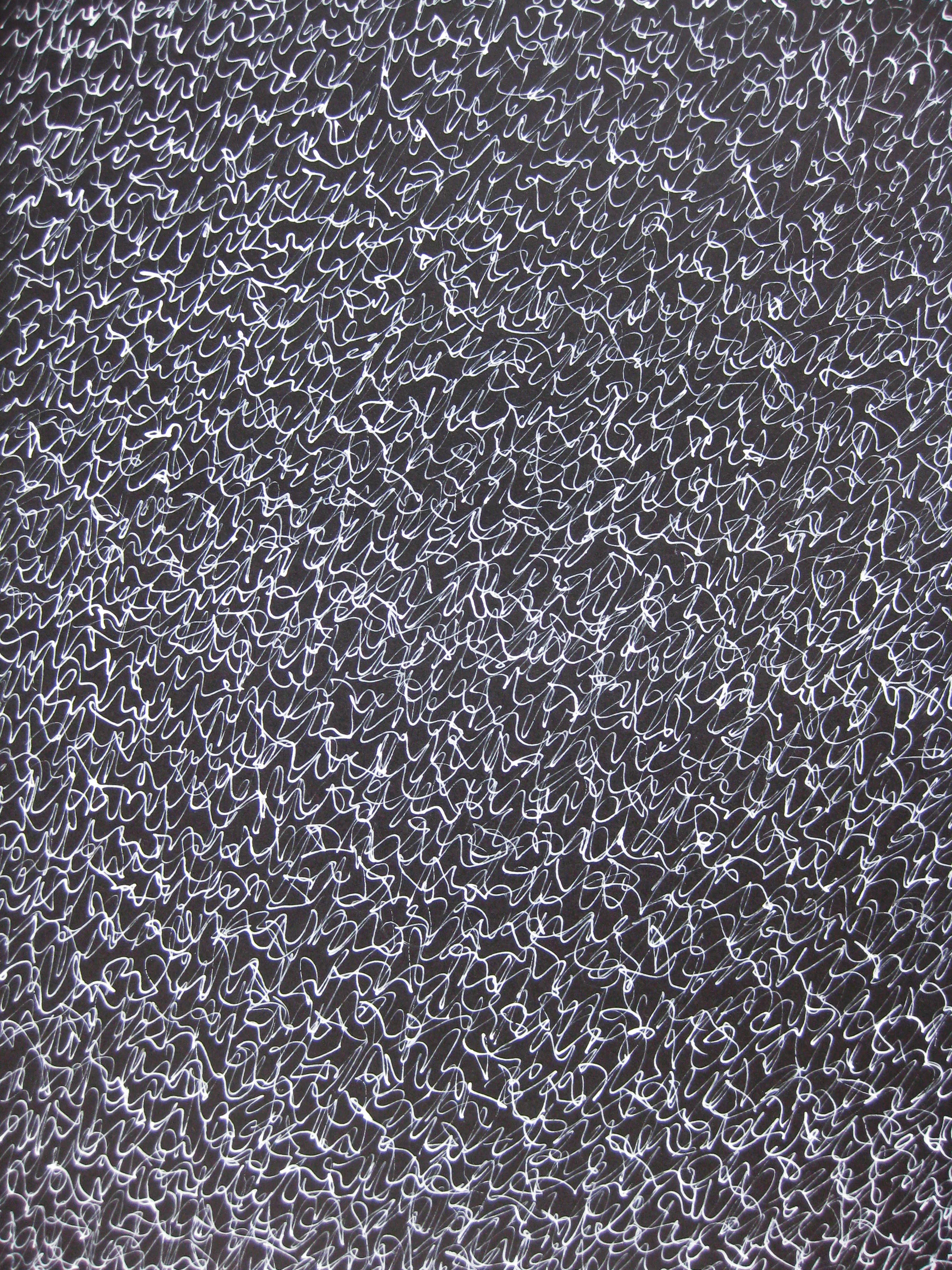 Untitled, 2016 calligraphy ink on paper 42,0 x 29,7 cm (8-16)