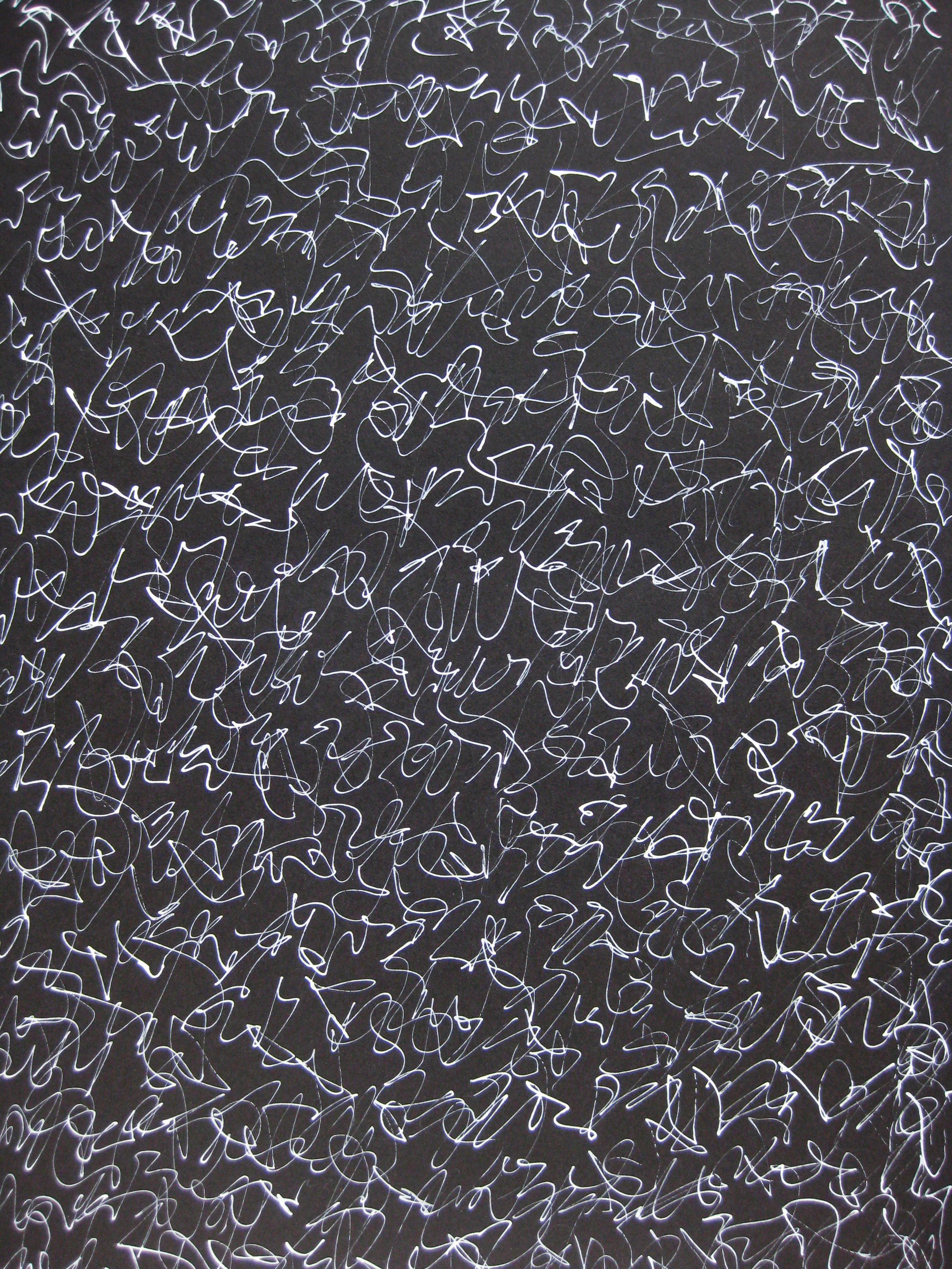 Untitled, 2016 calligraphy ink on paper 42,0 x 29,7 cm (7-16)