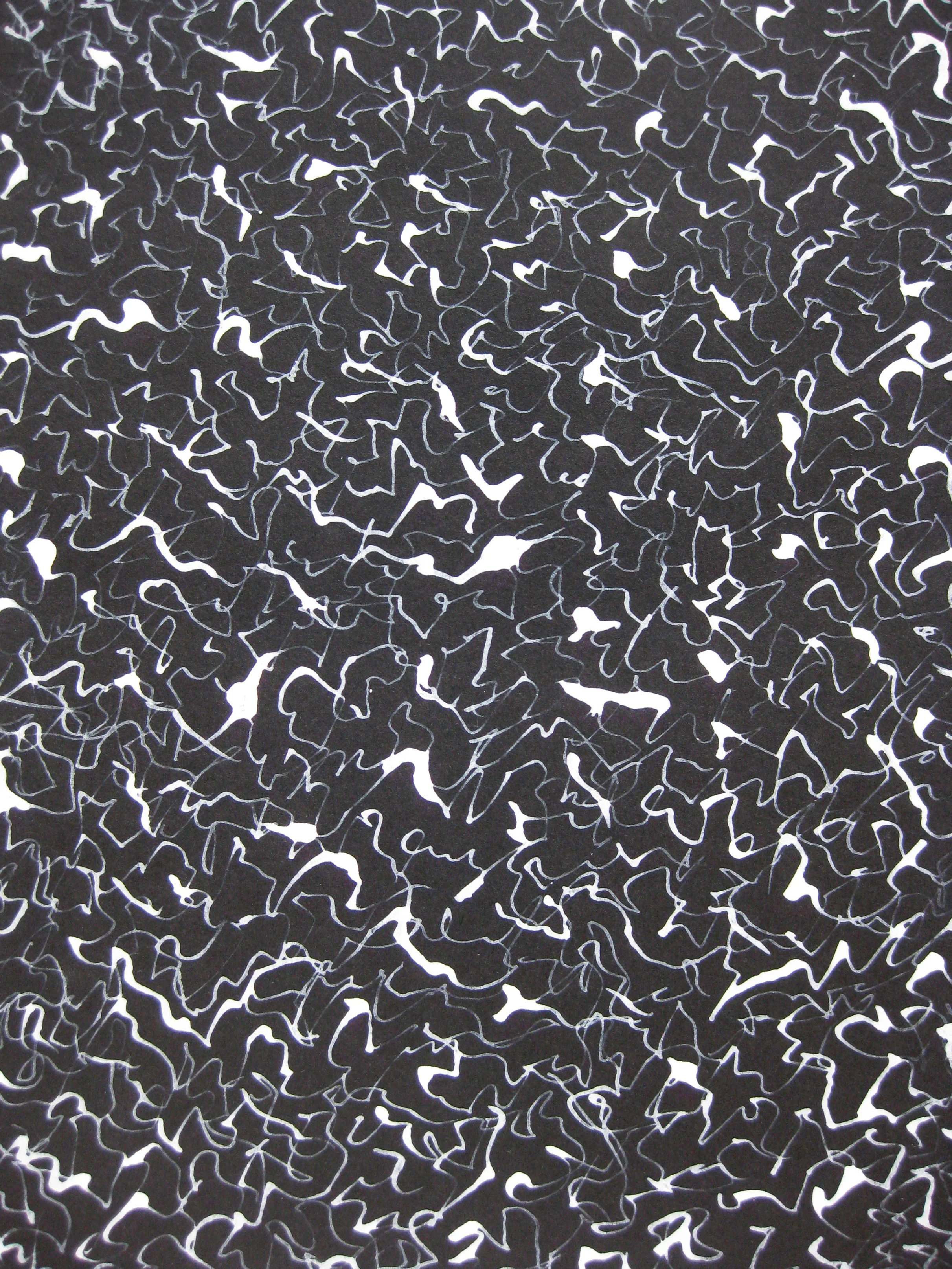 Untitled, 2016 calligraphy ink on paper 29,7 x 21,0 cm (1-16)