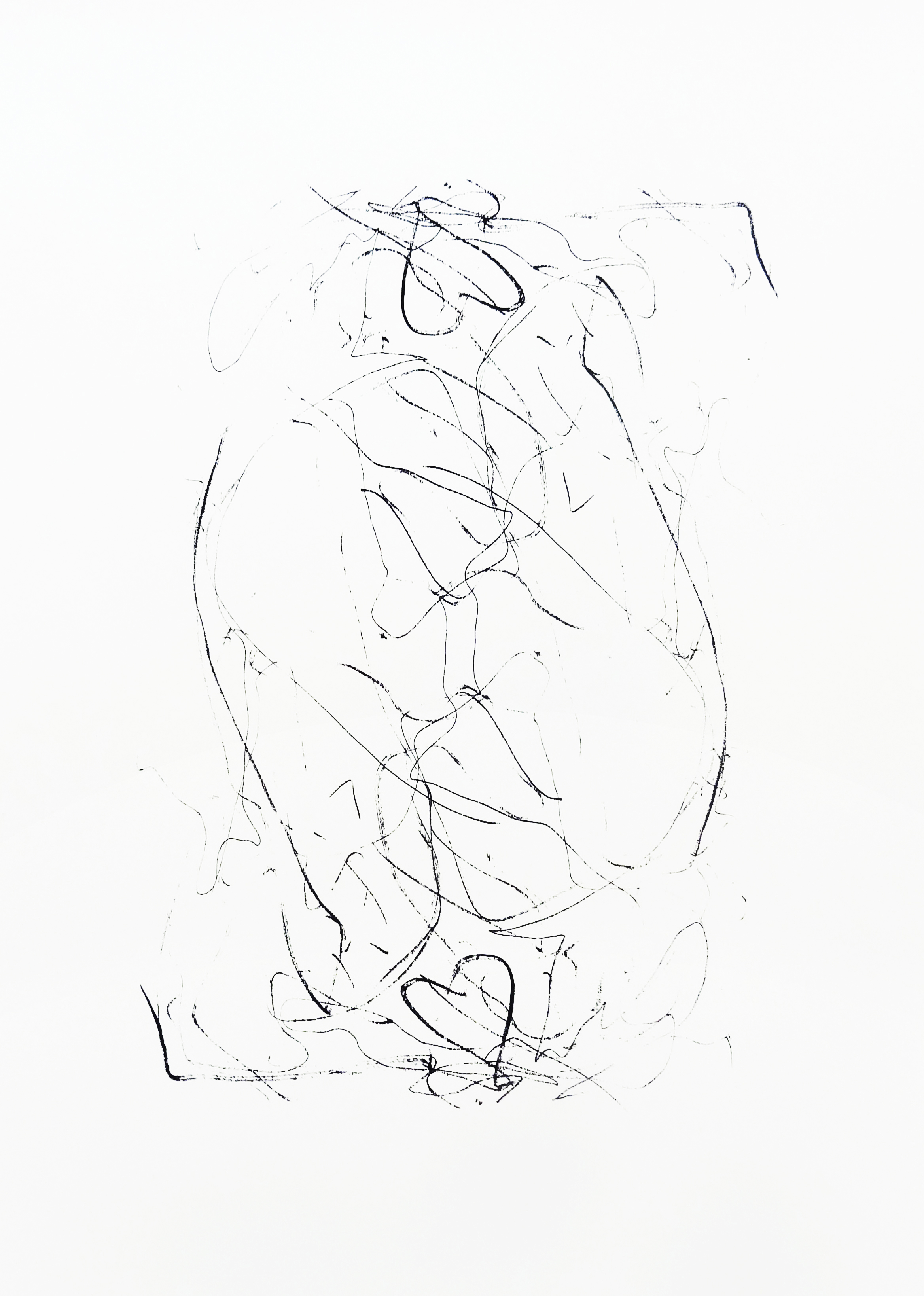  Untitled, 2015 acrylic on paper one-off screenprint 42,0 x 29,7 cm (6-15) 