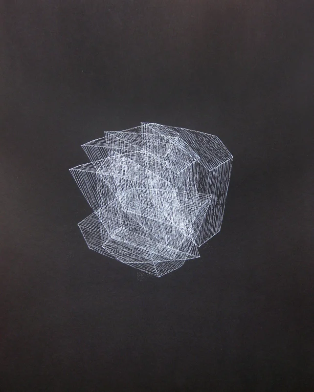 Untitled, 2014 acrylic on paper one-off screenprint 84 x 59 cm (1-14)