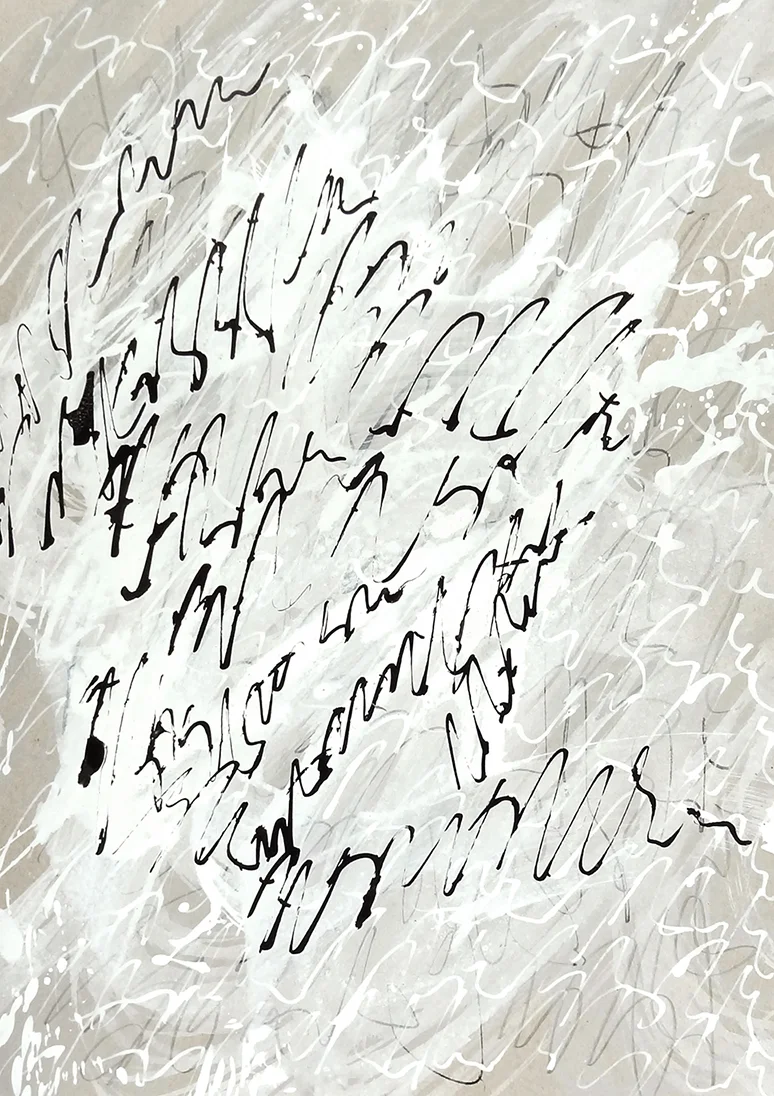 Untitled, 2019 calligraphy ink on paper 29,7 x 21,0 cm (14-19)