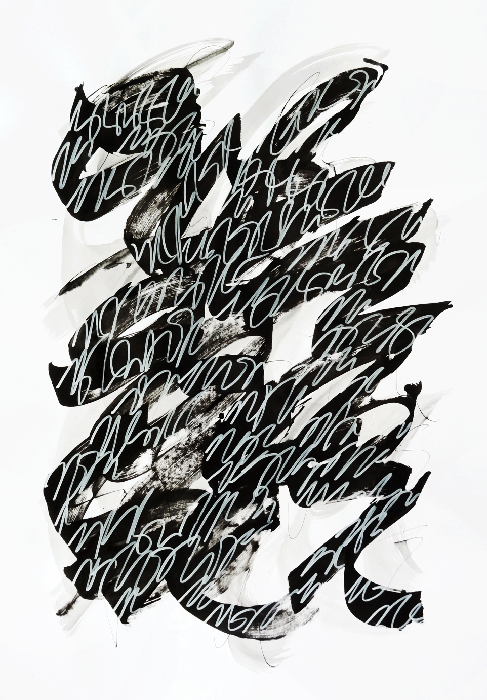  Untitled, 2019 calligraphy ink on paper 84,1 x 59,4 cm (27-19) 