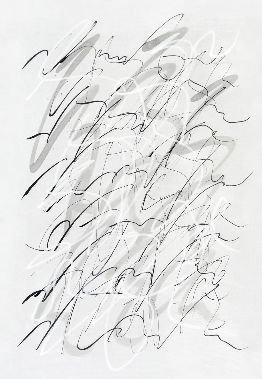  Untitled, 2019 calligraphy ink on paper 42,0 x 29,7 cm (28-19) 