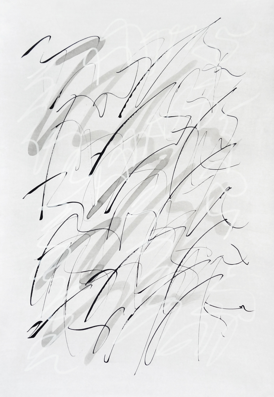  Untitled, 2019 calligraphy ink on paper 42,0 x 29,7 cm (29-19) 