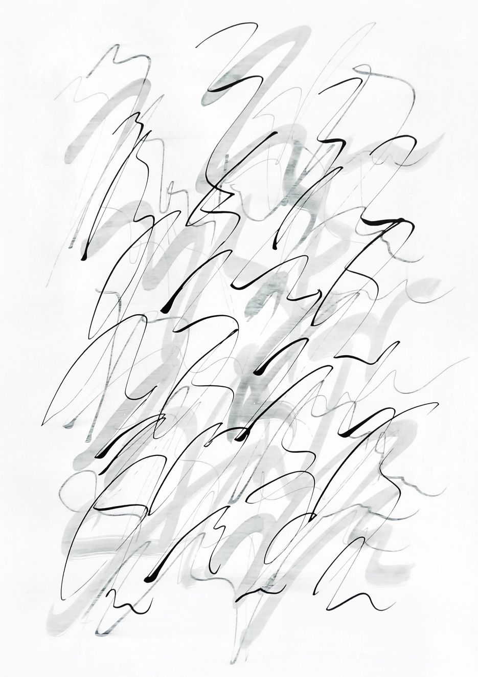  Untitled, 2019 calligraphy ink on paper 42,0 x 29,7 cm (32-19) 