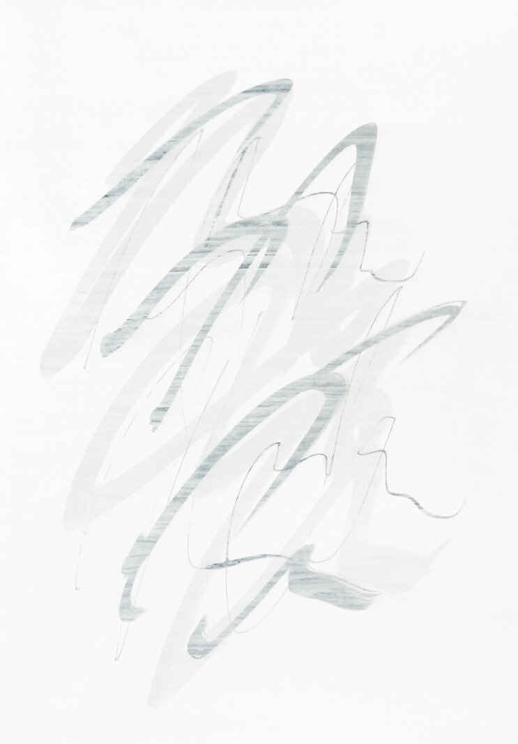  Untitled, 2019 calligraphy ink on paper 21,0 x 14,8 cm (34-19, part 1) 