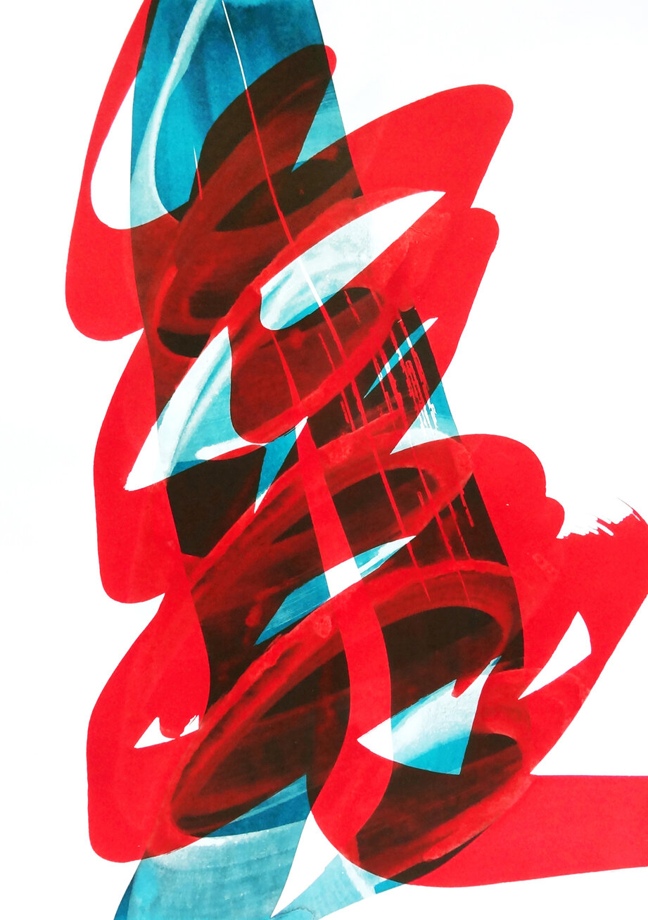  Untitled, 2020 strokes series calligraphy ink on paper 42,0 x 29,7 cm (42-20) 