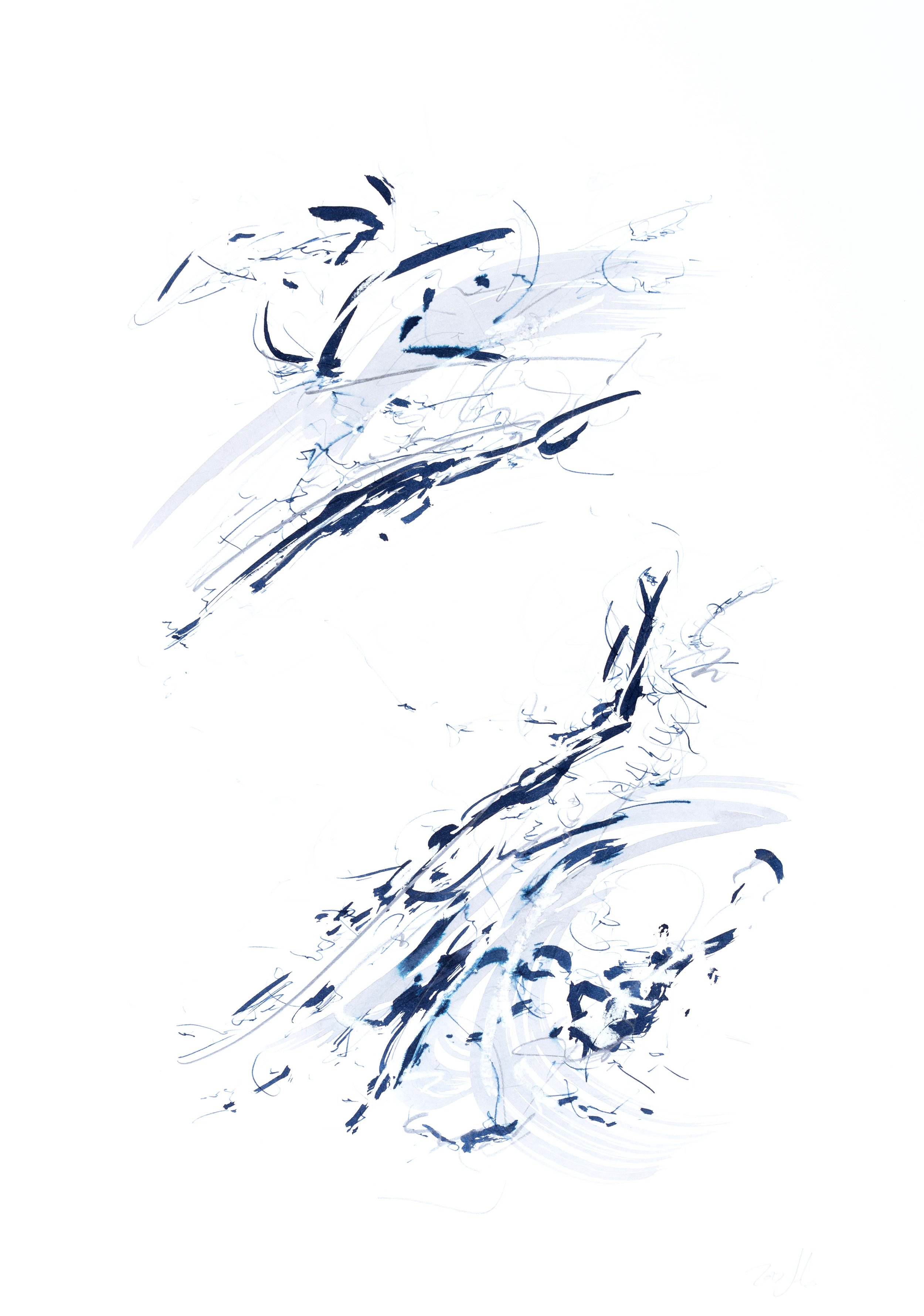  Untitled, 2023  ink and pastel on paper  42,0 x 29,7 cm  (20-23) 
