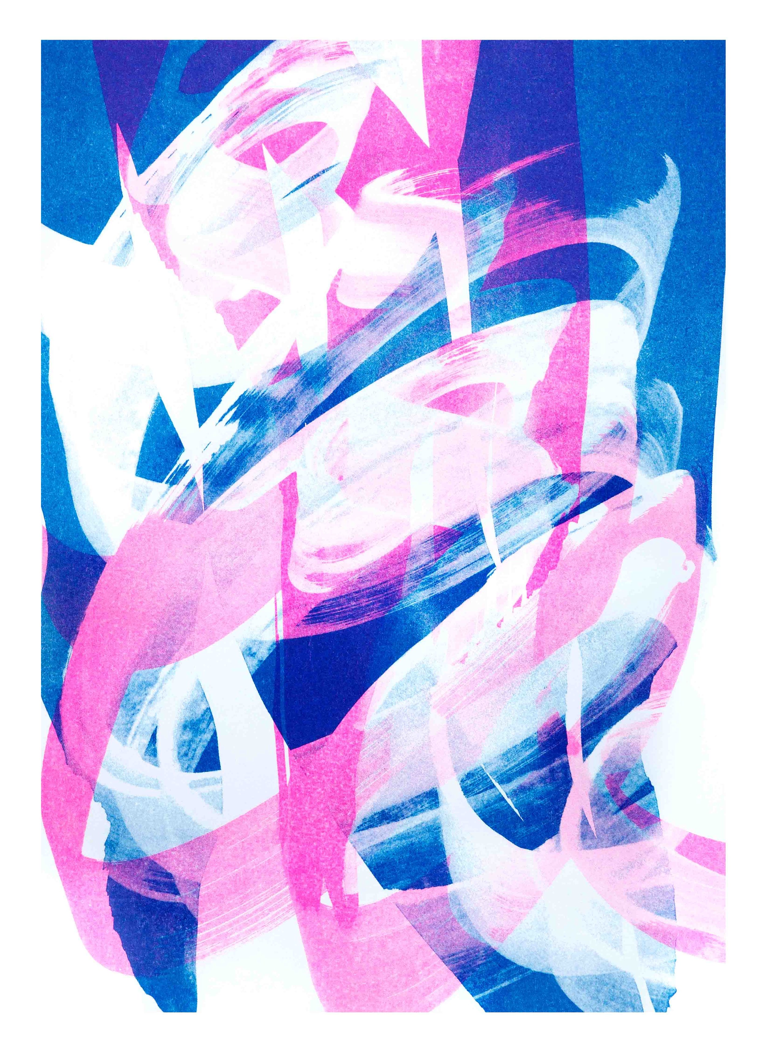  Untitled, 2023 risograph print on paper 42,0 x 29,7 cm (8-23) 
