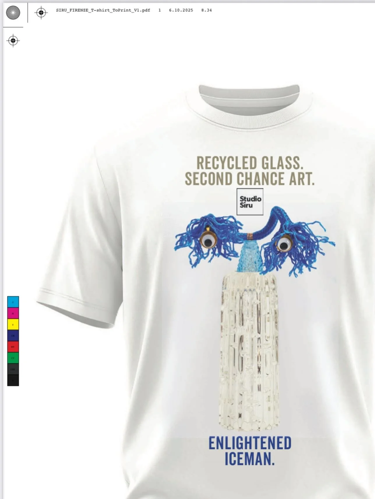 ENLIGHTENED ICEMAN - even on our T-shirts!! @florencebiennale we are heading to you, very soon!! Looking forward!! 
.
.
#dreamteam #gettingready #inspiredart #enlightenediceman #secondchanceart #repurposing #recycledart #recycleart 
.

Thank you @ren