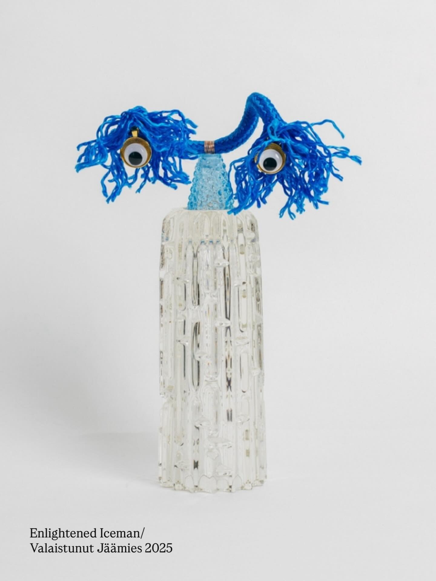 ENLIGHTENED ICEMAN / Valaistunut J&auml;&auml;mies 2025 
He never fails to bring a smile to my face! I still remember the moment I first created him &mdash; that pure AHA! feeling when everything suddenly made sense. We truly discovered each other, a