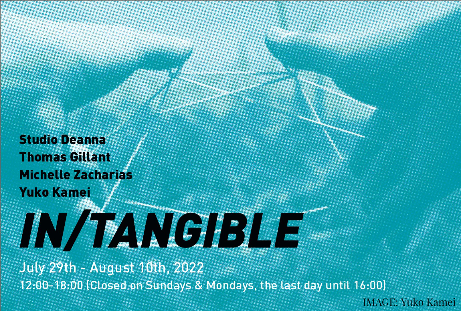 IN/TANGIBLE Starts Friday, July 29 at ART FOR THOUGHT Gallery in Ginza
