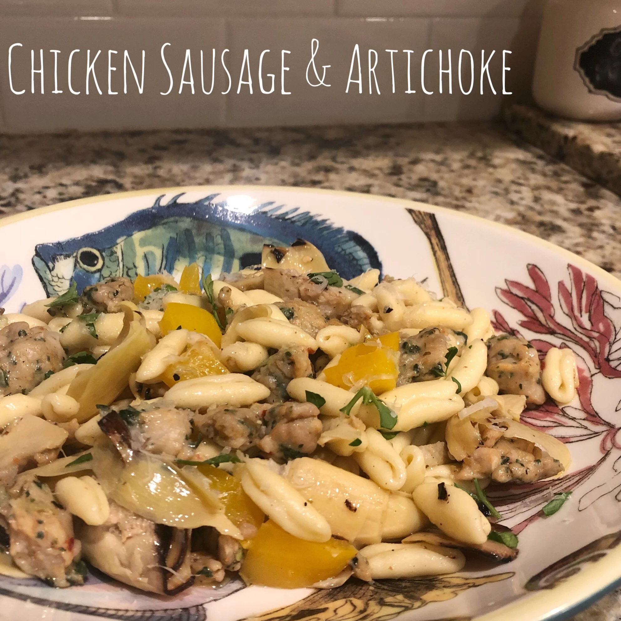 Cavatelli with Chicken Sausage &amp; Artichoke