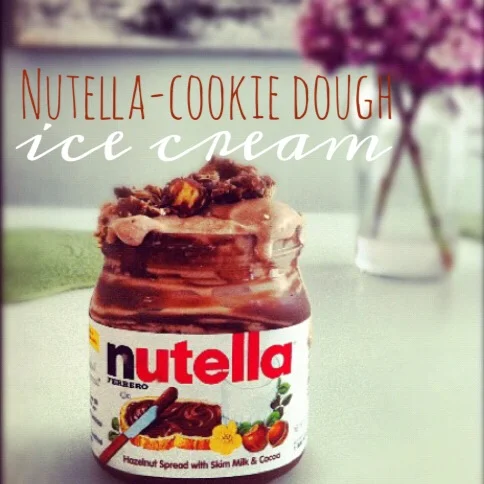 Nutella-Cookie Dough Ice Cream