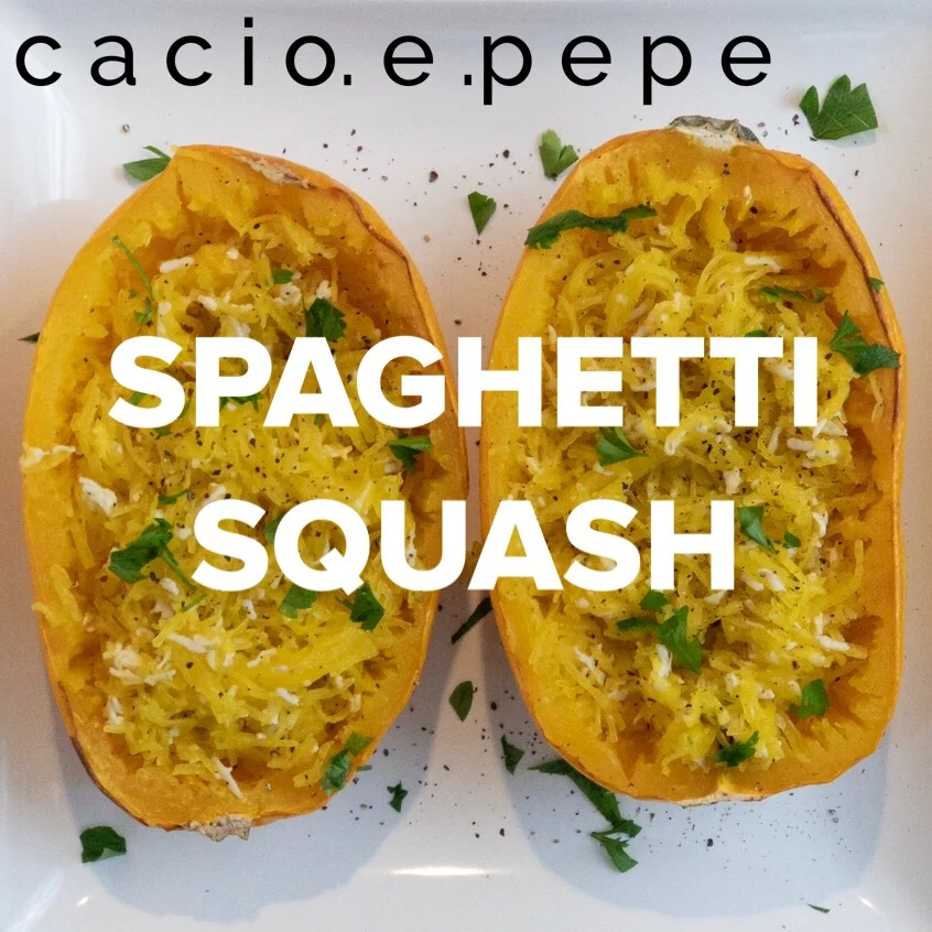 Spaghetti Squash Cacio e Pepe