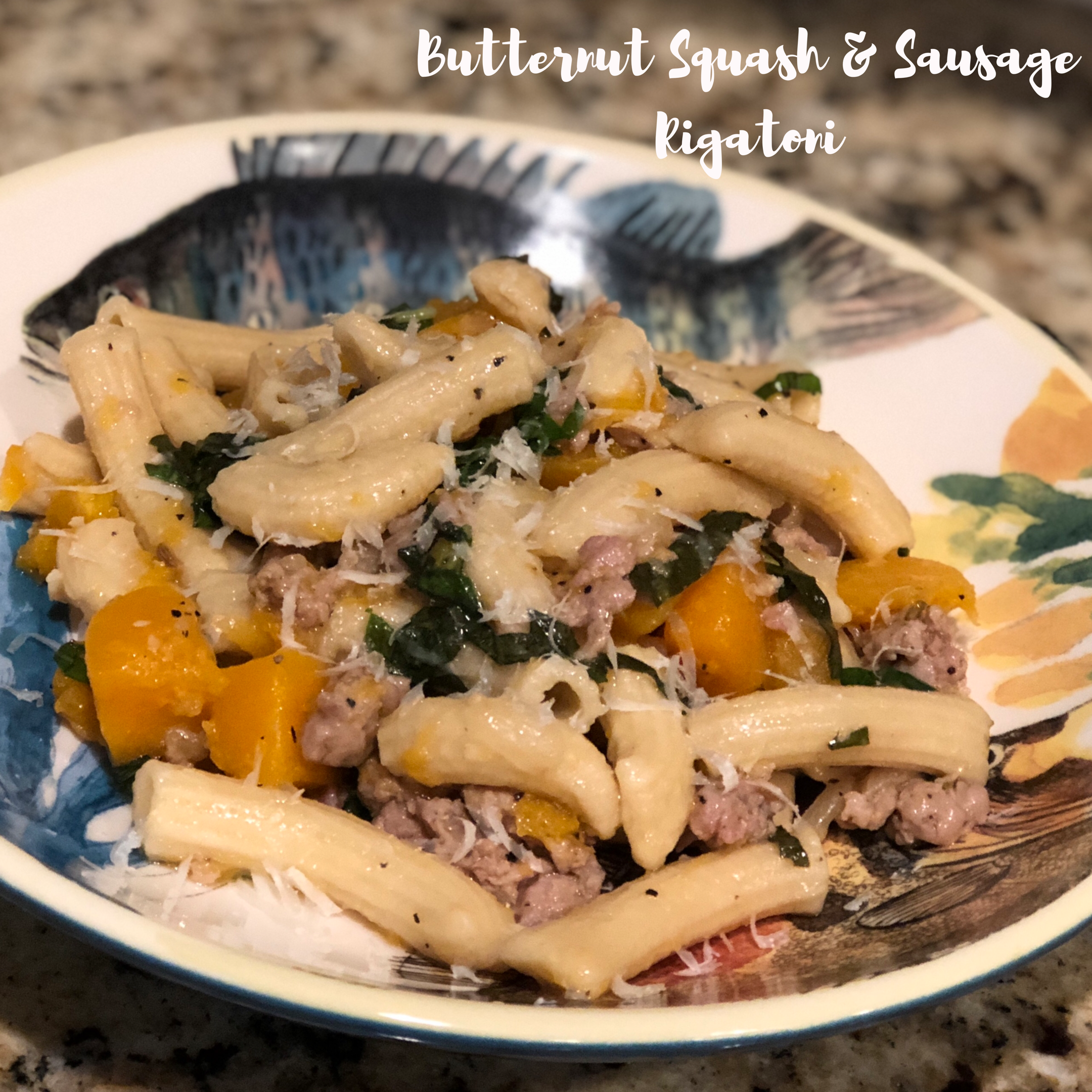 Butternut Squash &amp; Sausage Rigatoni