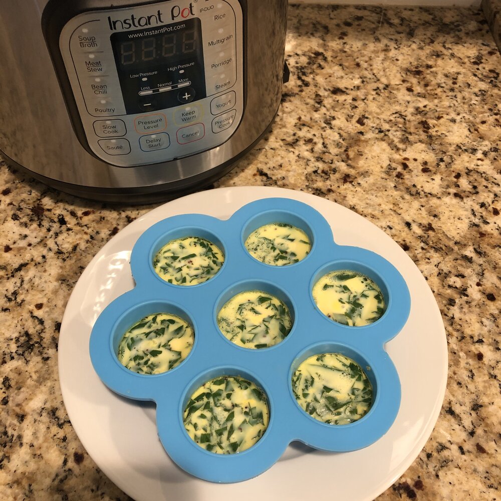 Egg Bite Mold for Instant Pot and other Pressure Cookers - Blue