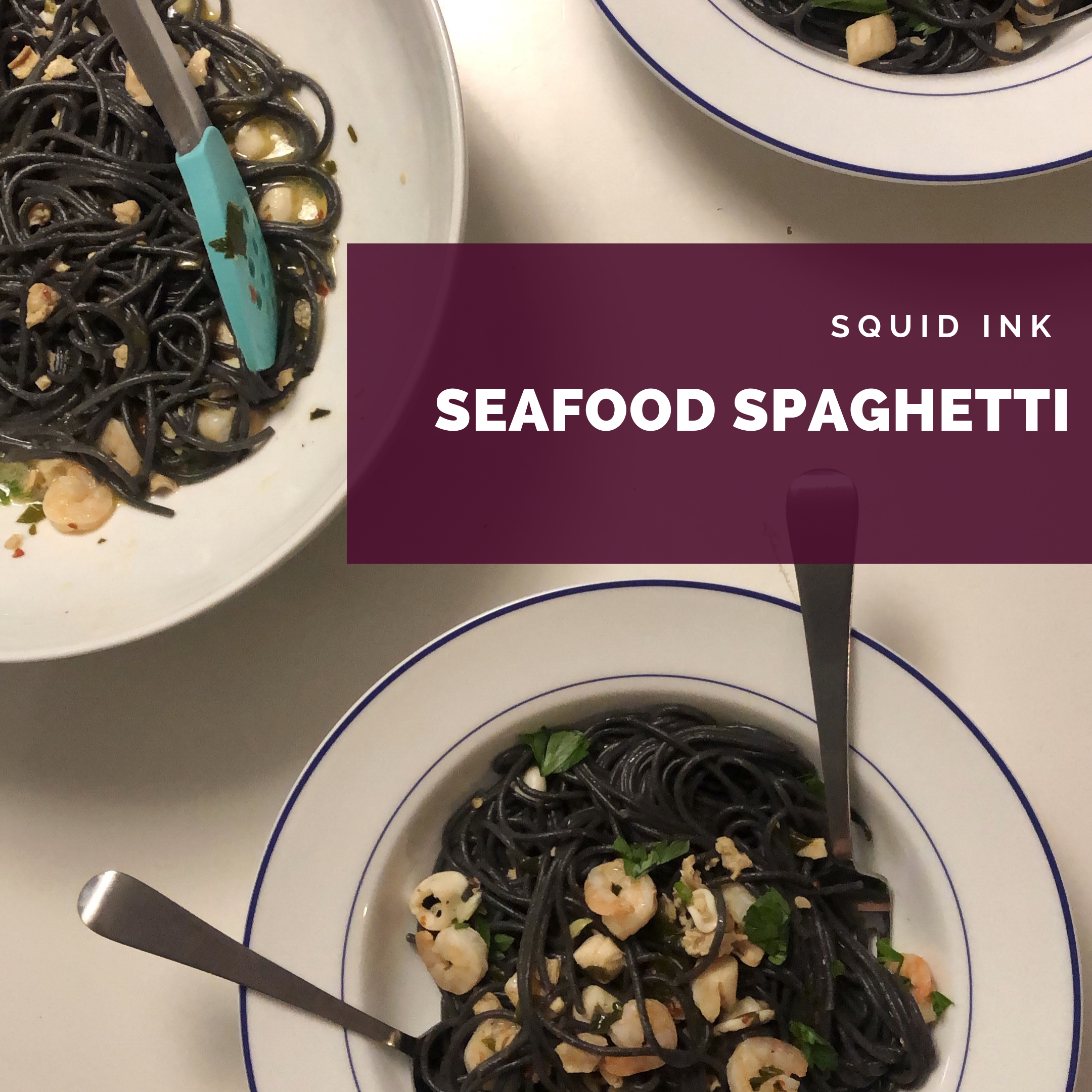Squid Ink Seafood Pasta