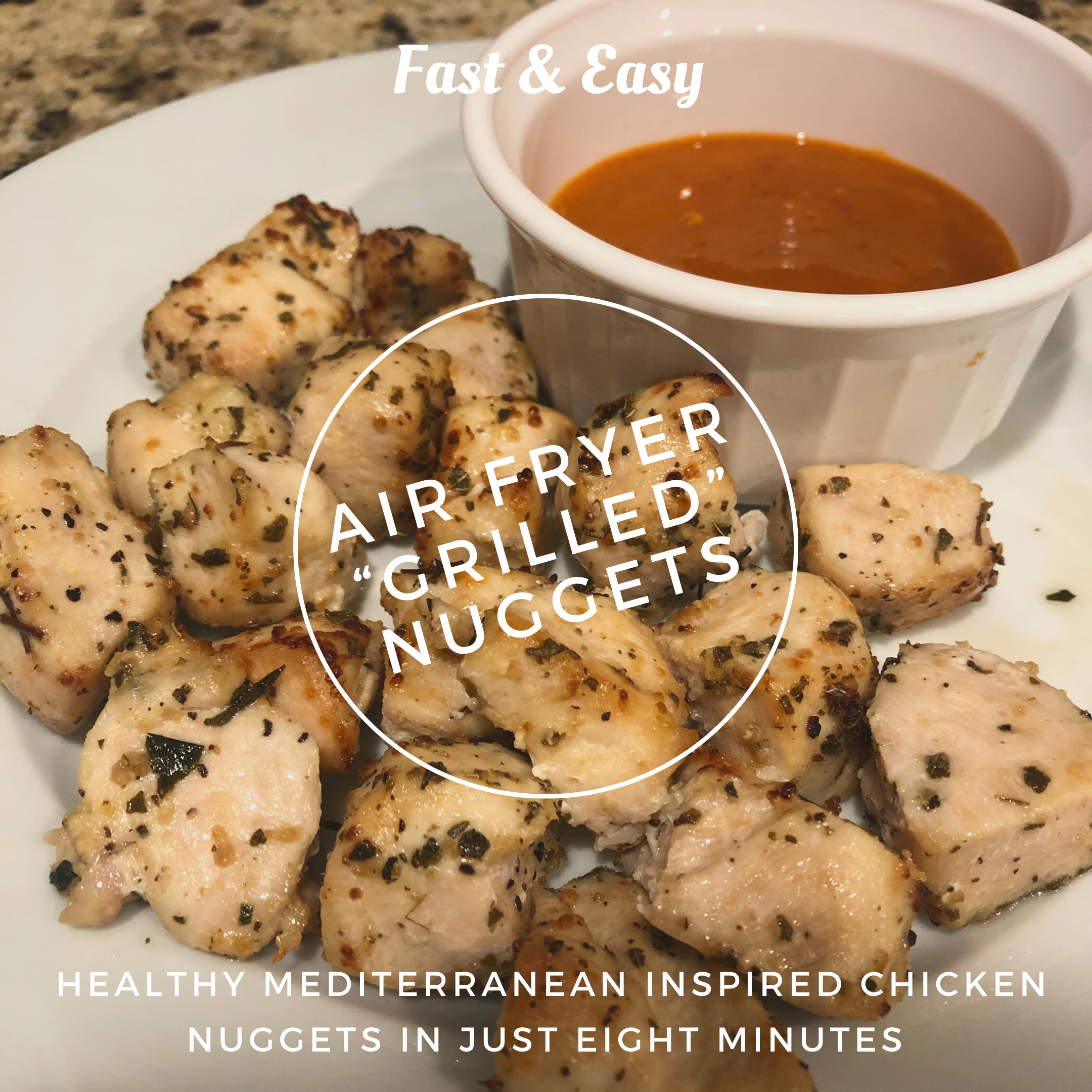 Air Fryer "Grilled" Chicken Nuggets
