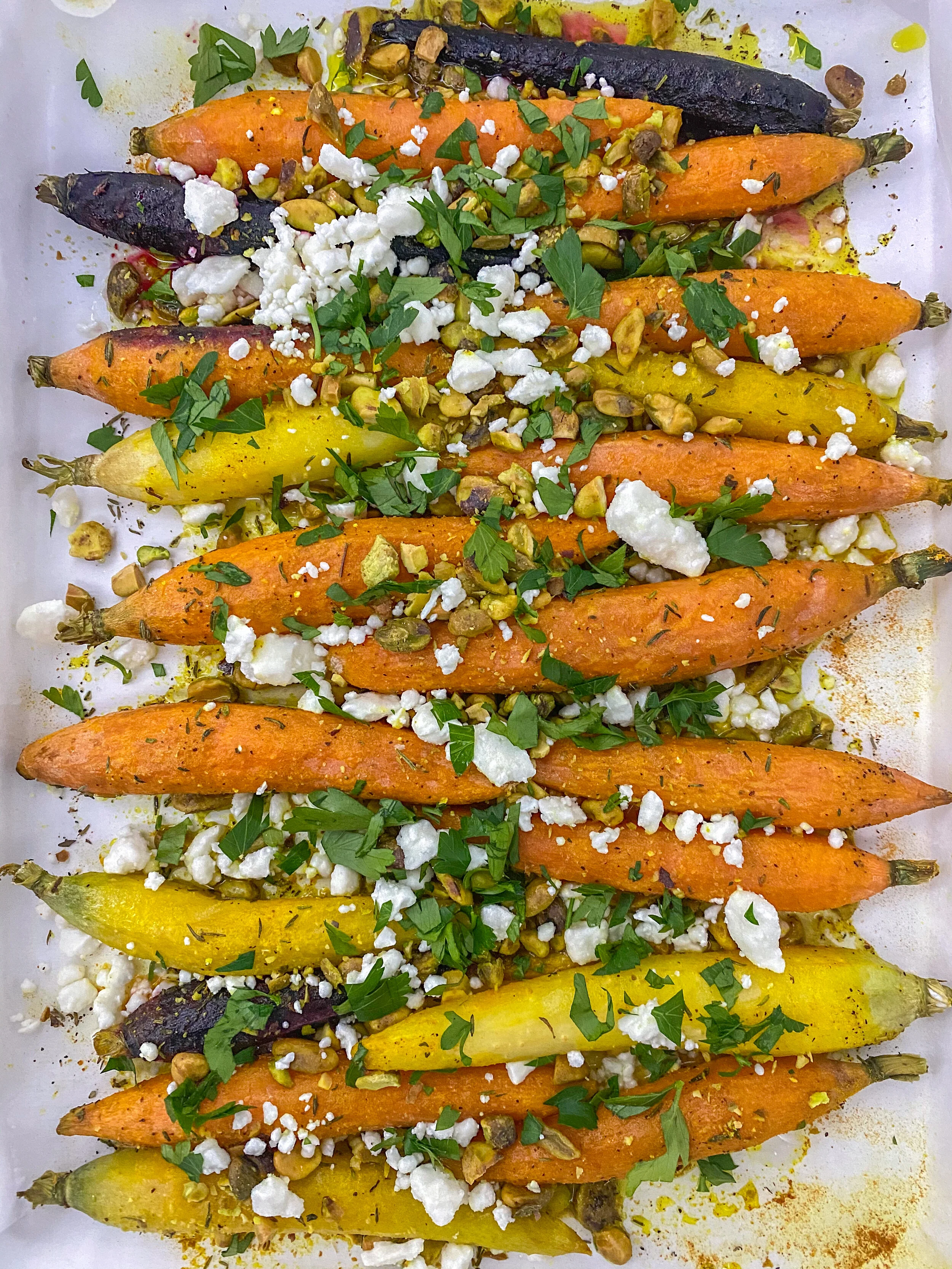 Pistachio and Feta Carrots