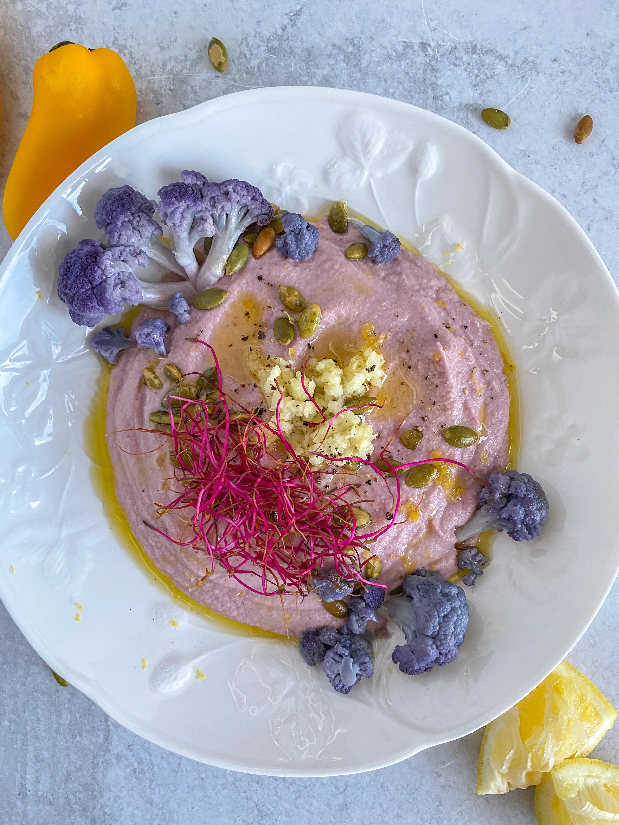 Purple Cauliflower Hummus