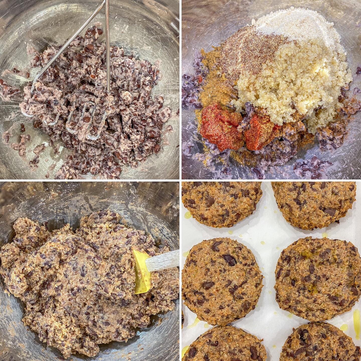 Vegan and Gluten-Free Burger Patty🍔Black beans and quinoa make a great patty! The rest of the flavors and add-ins I have listed can be adjusted and substituted to you liking. For example, if you don&rsquo;t want to add ground flax and almond flour, 