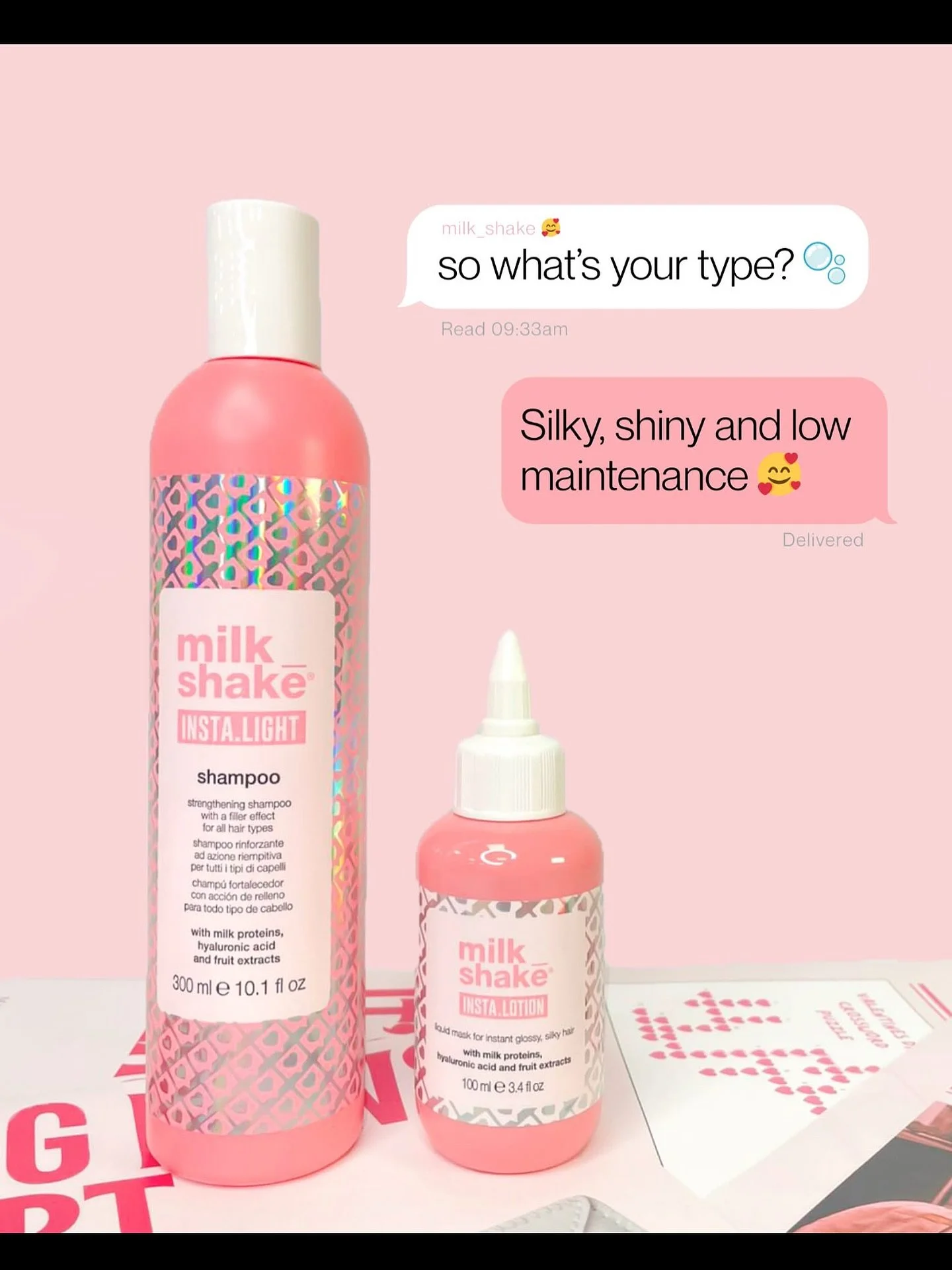 So what&rsquo;s your type? 💌

Silky, shiny &amp; low maintenance &mdash; just how we like our hair (and our Valentine). ✨

Serving self-love, soft strands, and instant shine this Valentine&rsquo;s Day 💕

Happy Valentines 💌 

#ValentinesHair #HairG