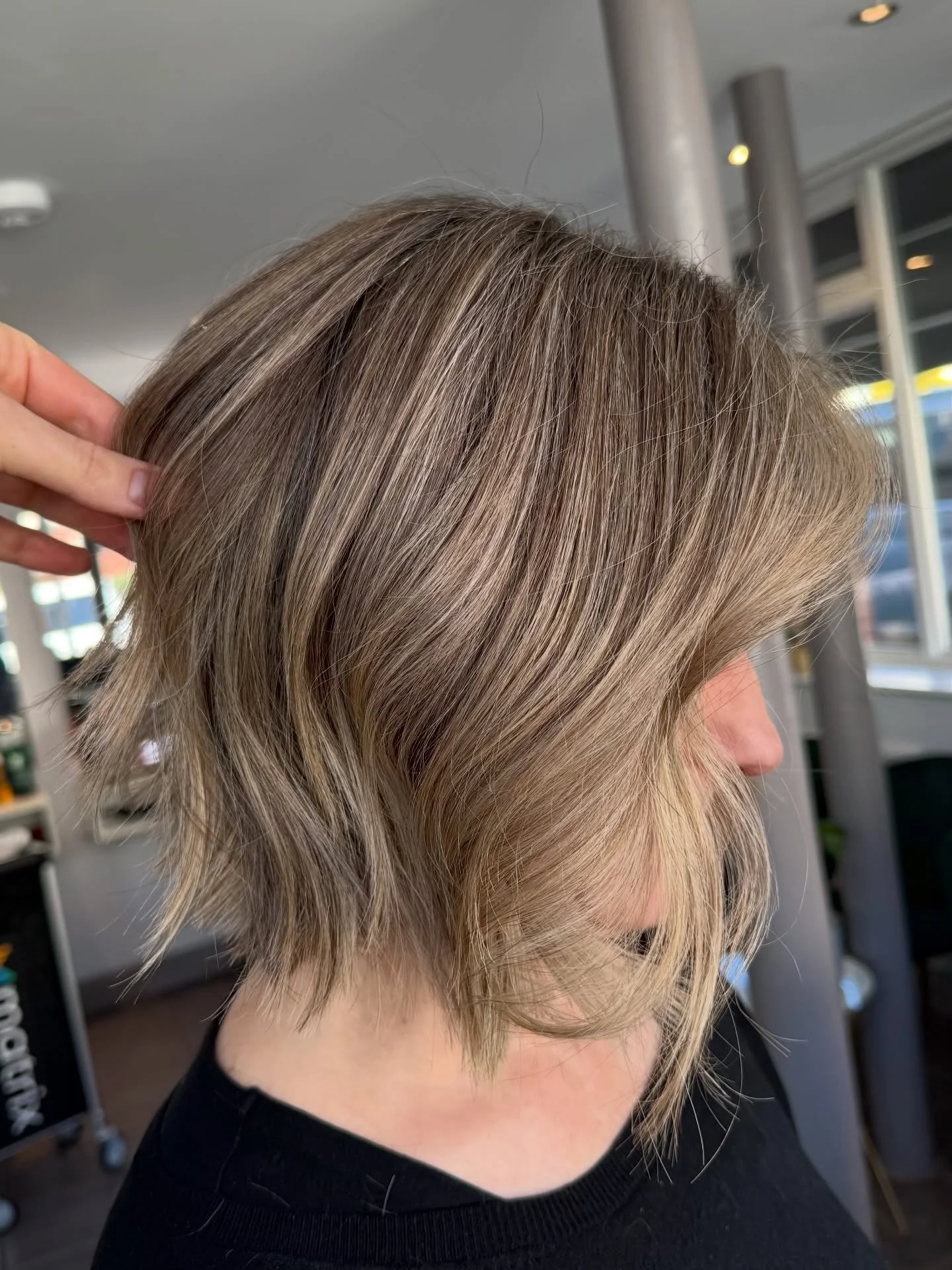 Grey blending for the win 🩶🤍

Created by Wilson 

#greyblending#balayage#olaplex#norwich#babylights
