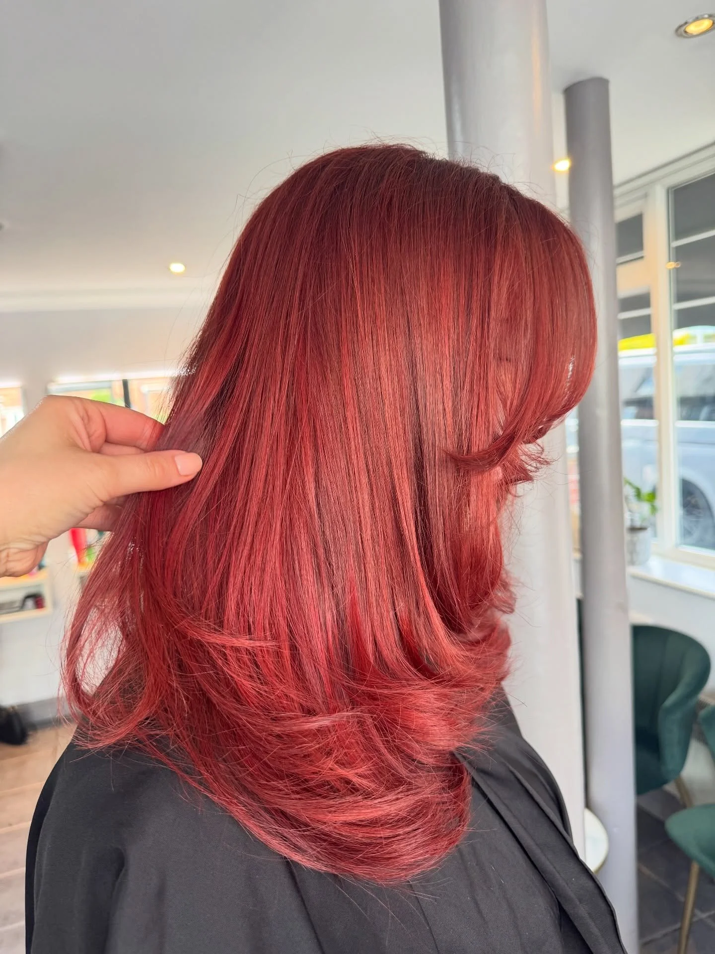 Red, but make it unforgettable ❤️&zwj;🔥
Three angles, same energy.

Created by Megan 

#redhair #norwichsalon #redhead #turnheads #salonhair #invidia #norwich #instahaircolor
