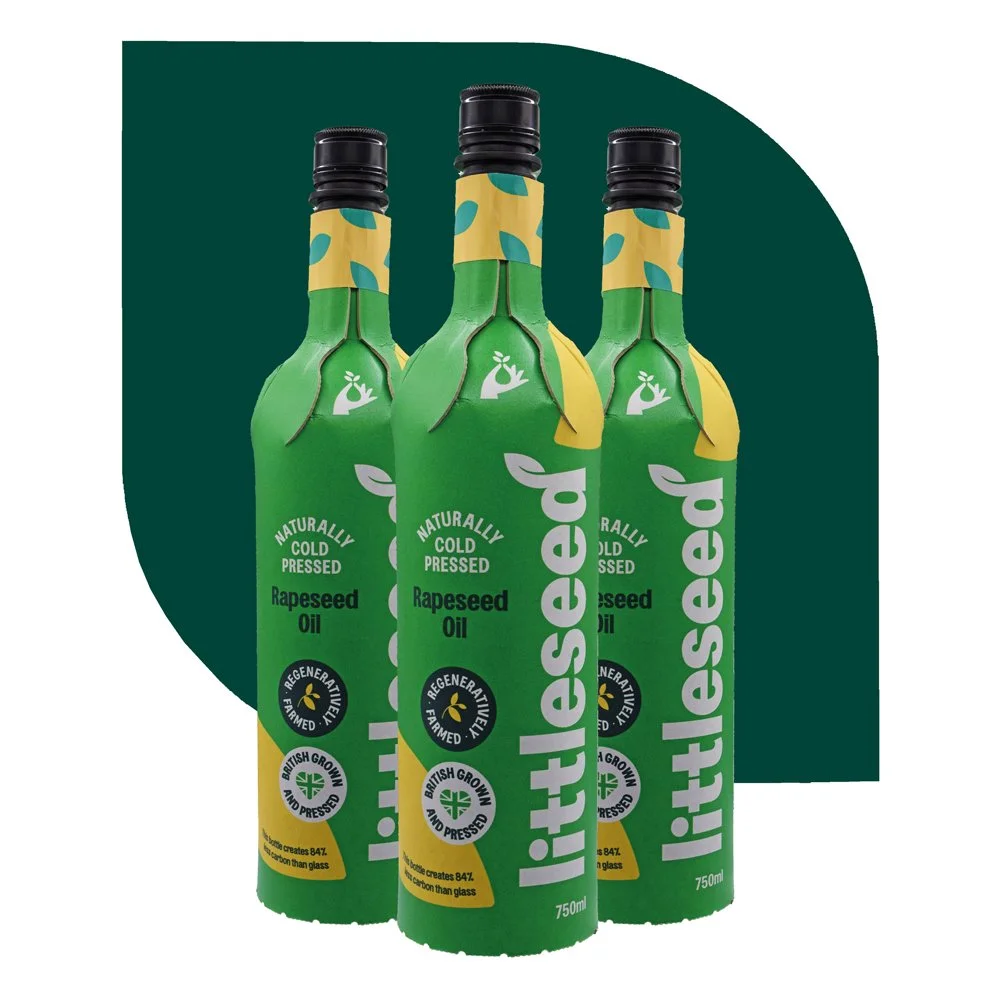 Littleseed Naturally Cold Pressed Rapeseed Oil - 3 x 750ml bottles