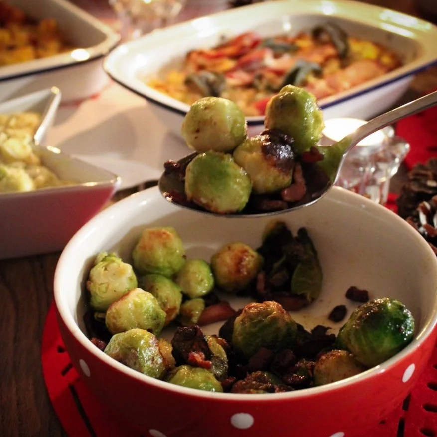 Sizzled Sprouts with Bacon Lardons — littleseed