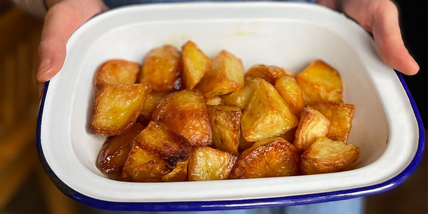 Roast potatoes made with rapeseed oil — littleseed