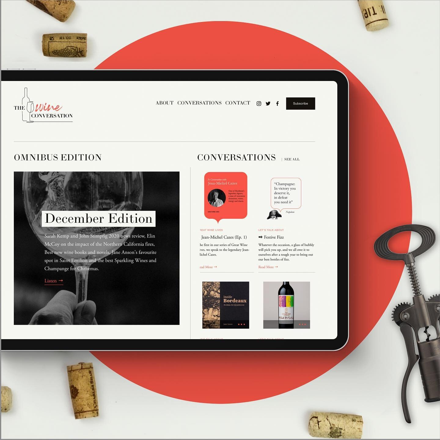 Super proud to have launched this new magazine style podsite today for @thewineconversation @sarahonwine 

It&rsquo;s a fantastic site bringing the voices of wine producers and experts to wine lovers around the world.  we&rsquo;ve absolutely loved be