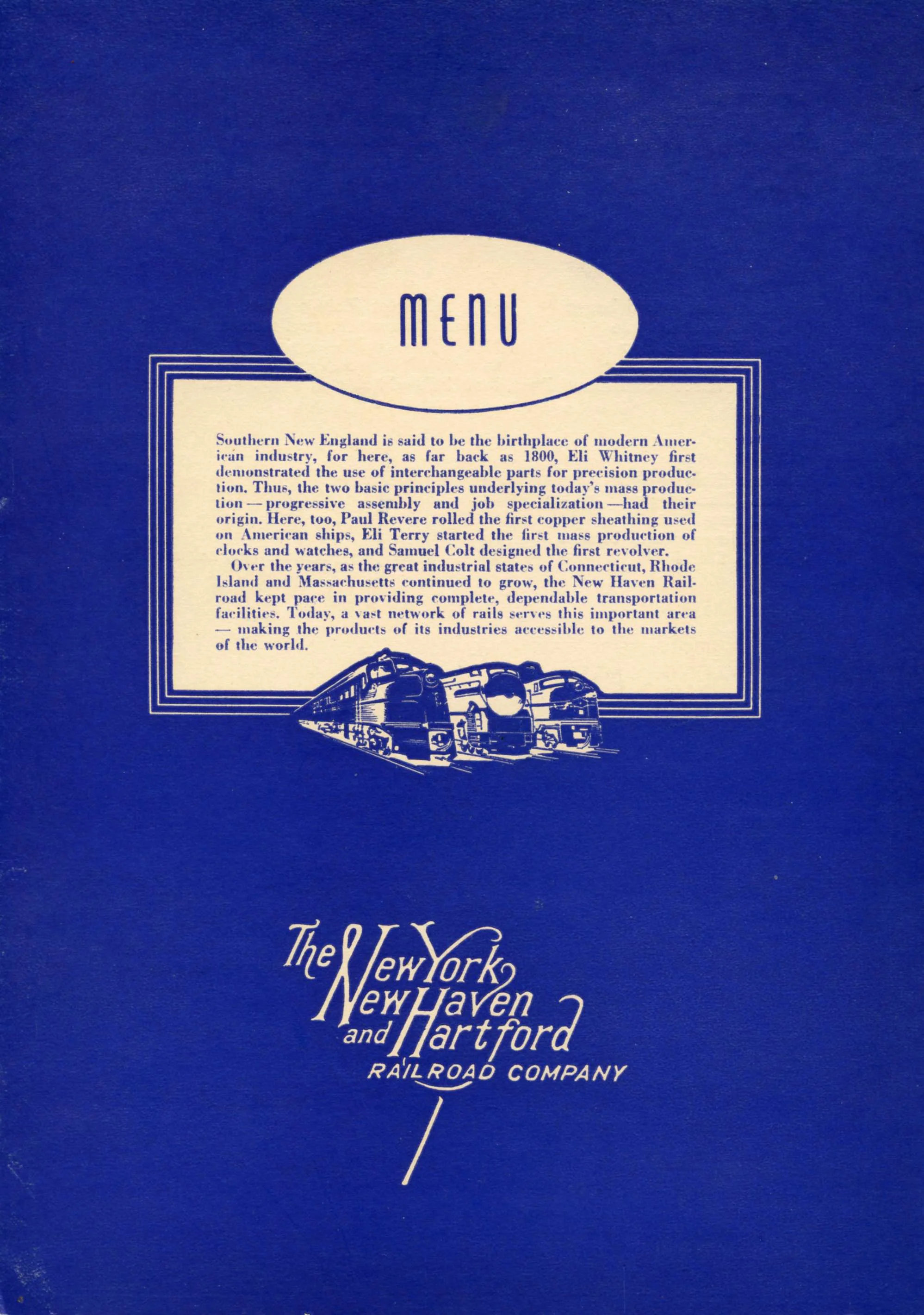 Dining Cars — New Haven Railroad Technical & Historical Association