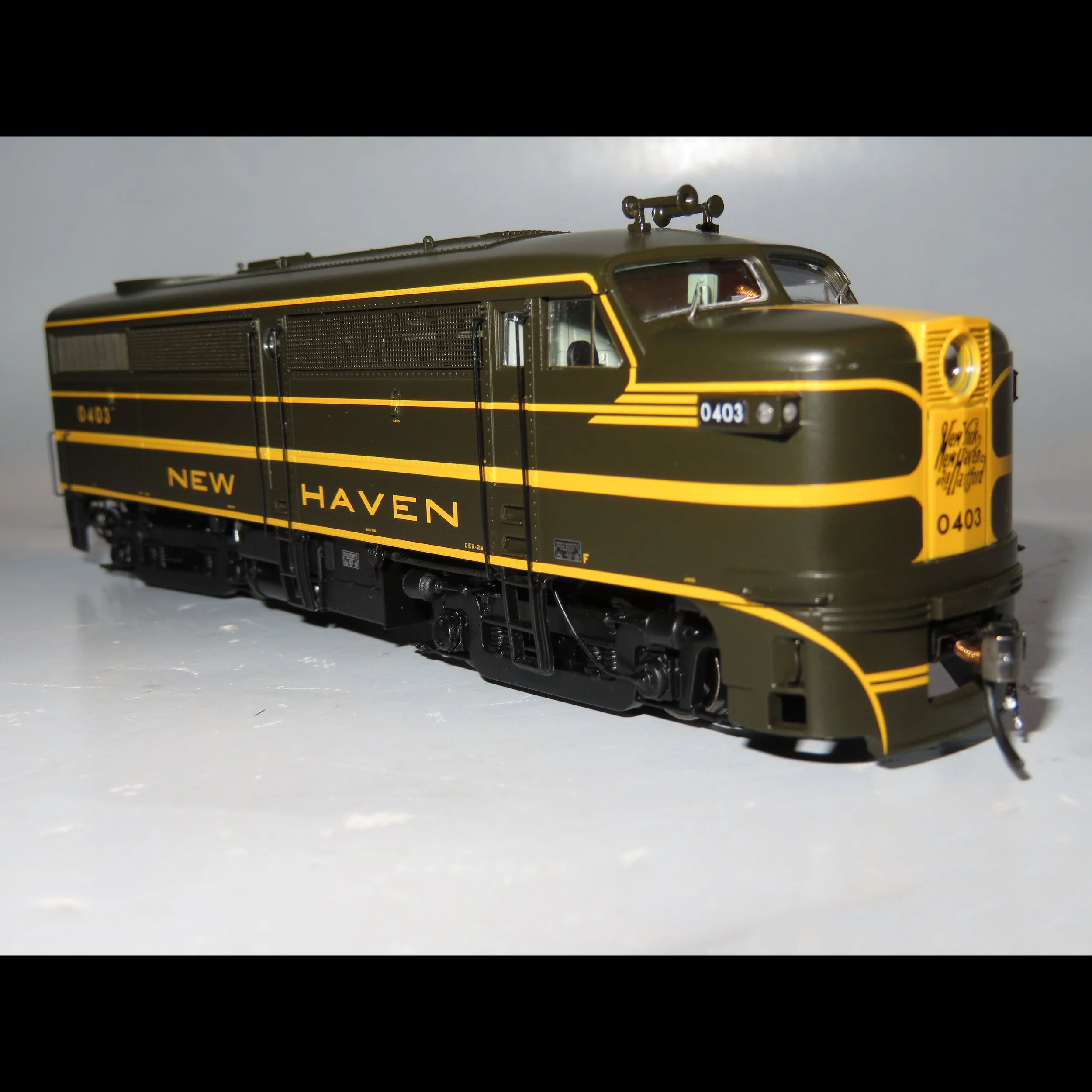 Rapido HO FA-1 &amp; FB-1  Green/Yellow Locos now at Readville Shops!