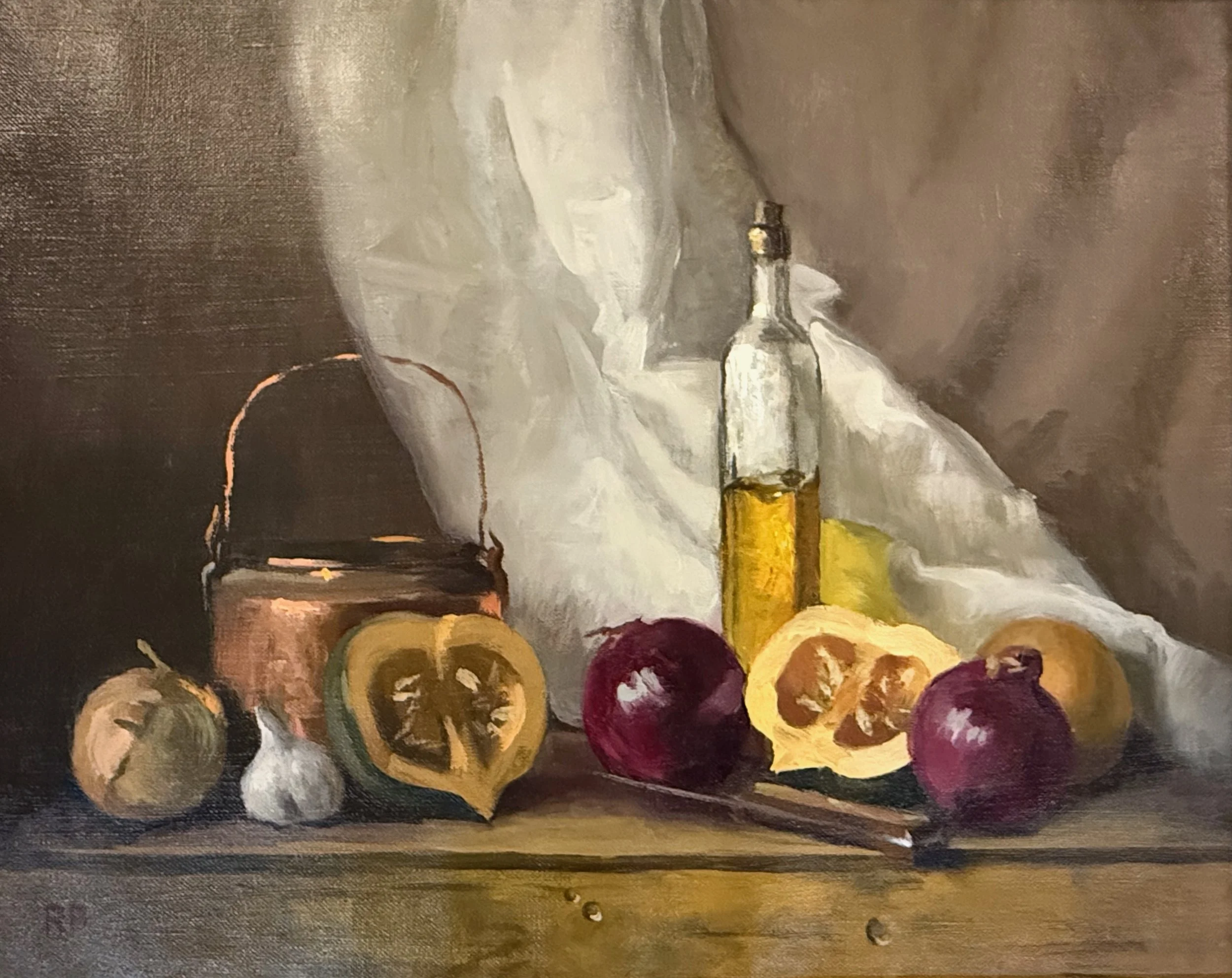   42. Rick Perez    Still Life with Onions   Oil, 18x14 
