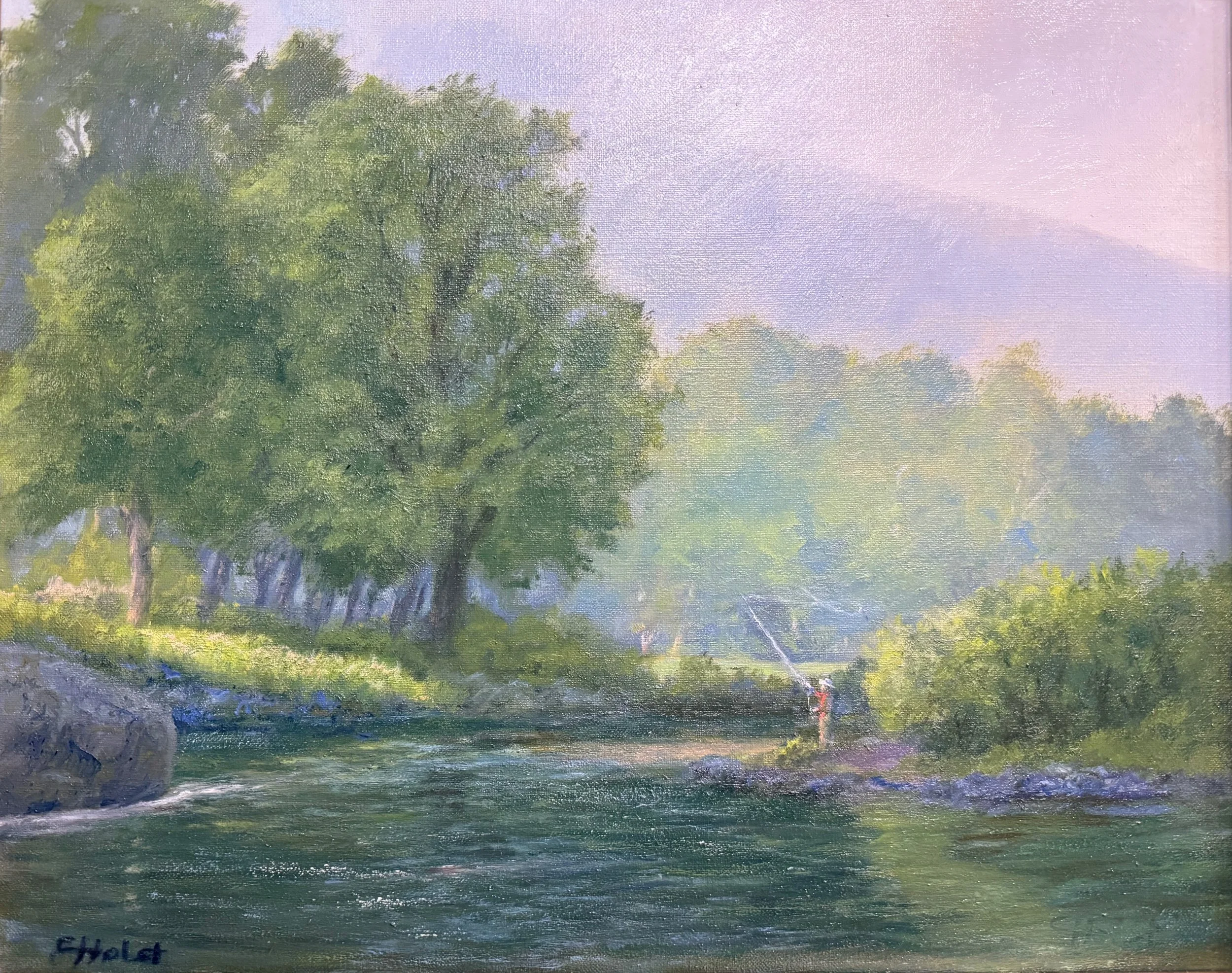   9. Carl Holst    Catskill Morning   Oil, 16x20 