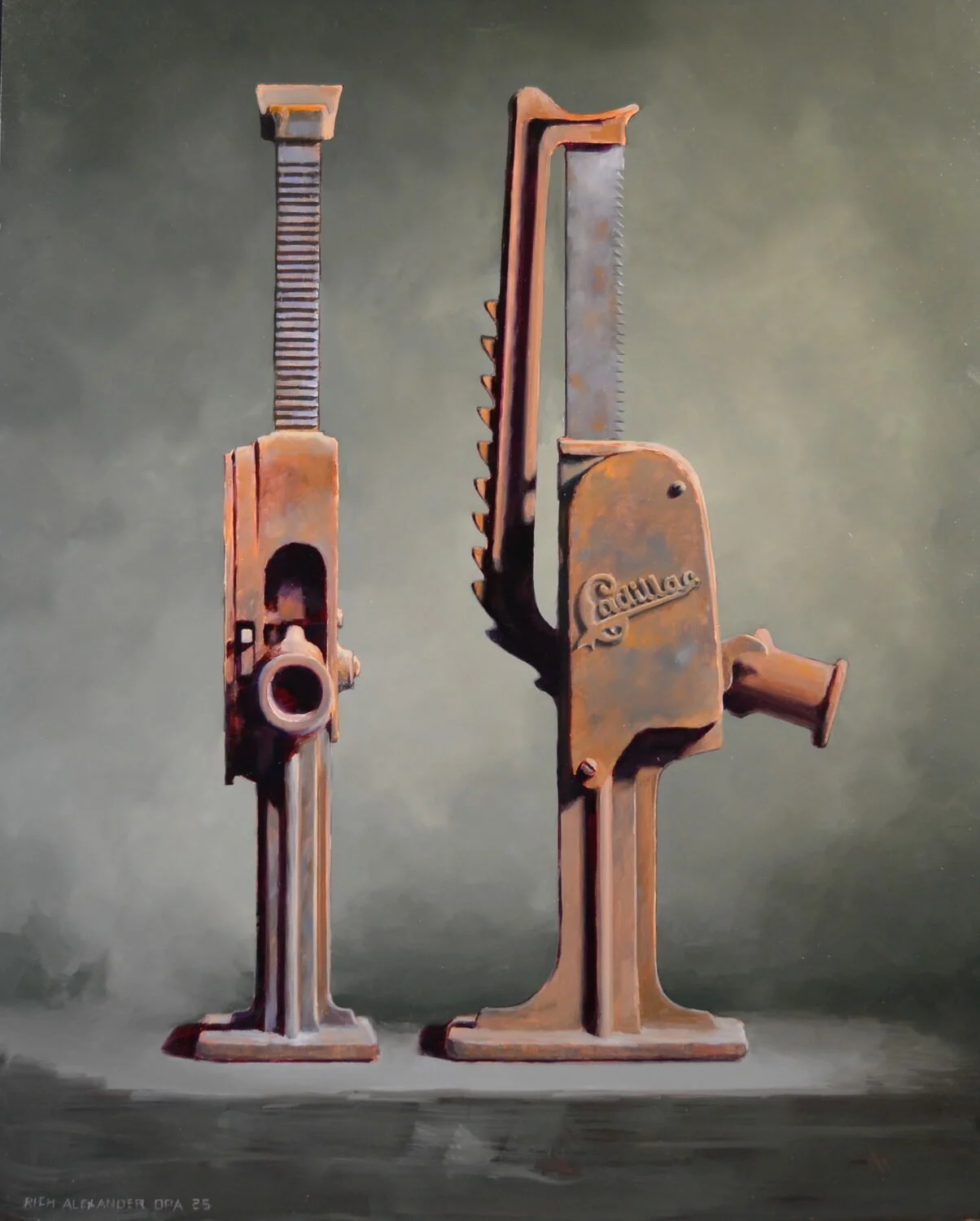   2. Richard Alexander    Cadillac Jack   Oil, 20 x 16  $2,500 