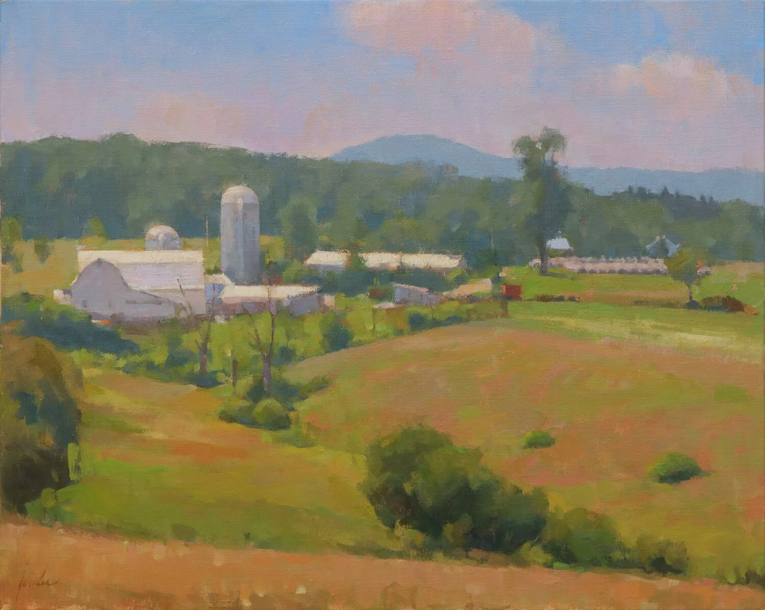   16. James (Jim) Coe    Summer Farmscape   Oil, 16 x 20  $2,200   RAI Board of Trustees' Award for Traditional Landscape  